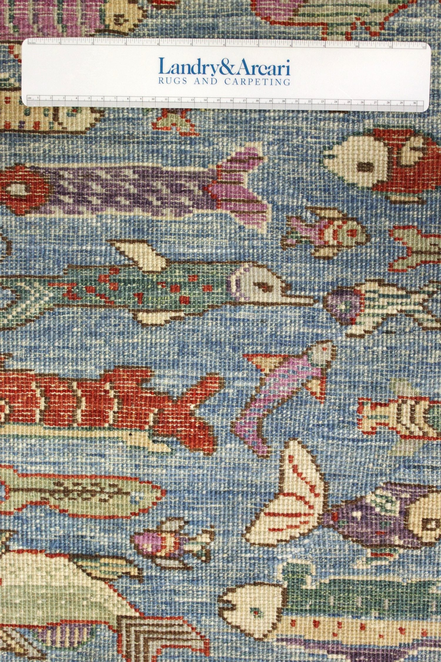 Small Fish Handwoven Contemporary Rug, J69775