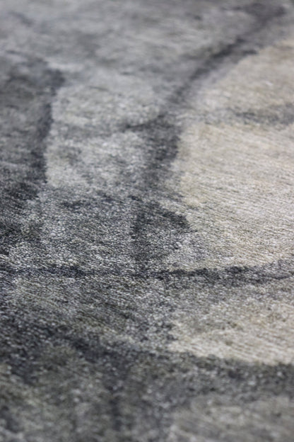 Smoke Handwoven Contemporary Rug, J67351