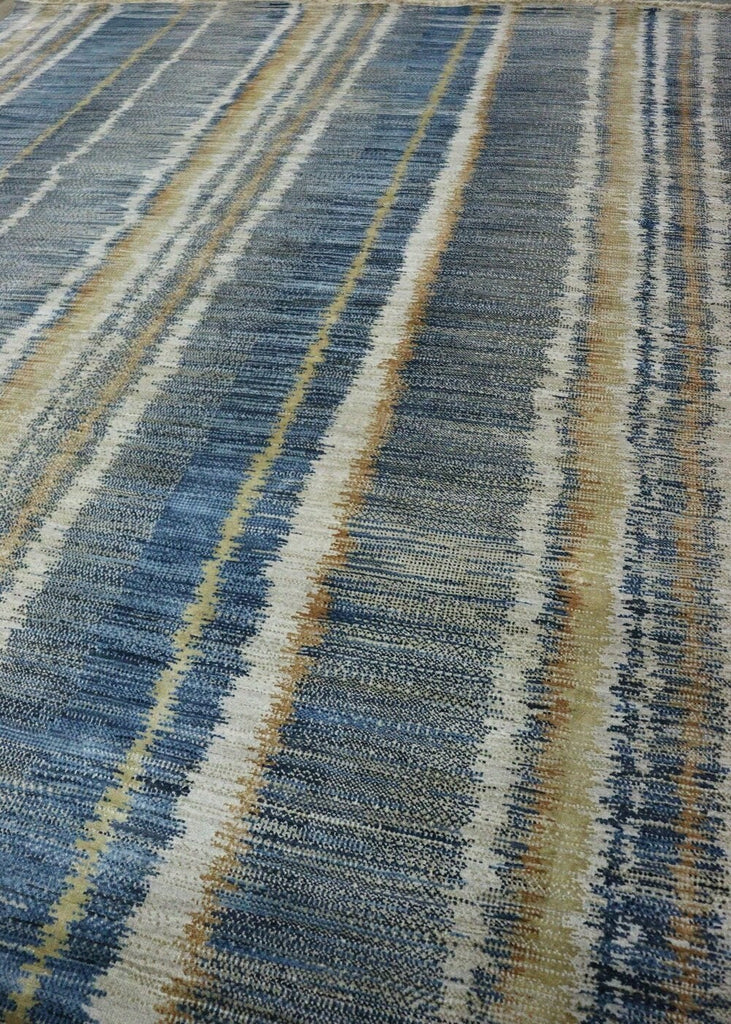 Wide Stripe Handwoven Contemporary Rug | Landry & Arcari