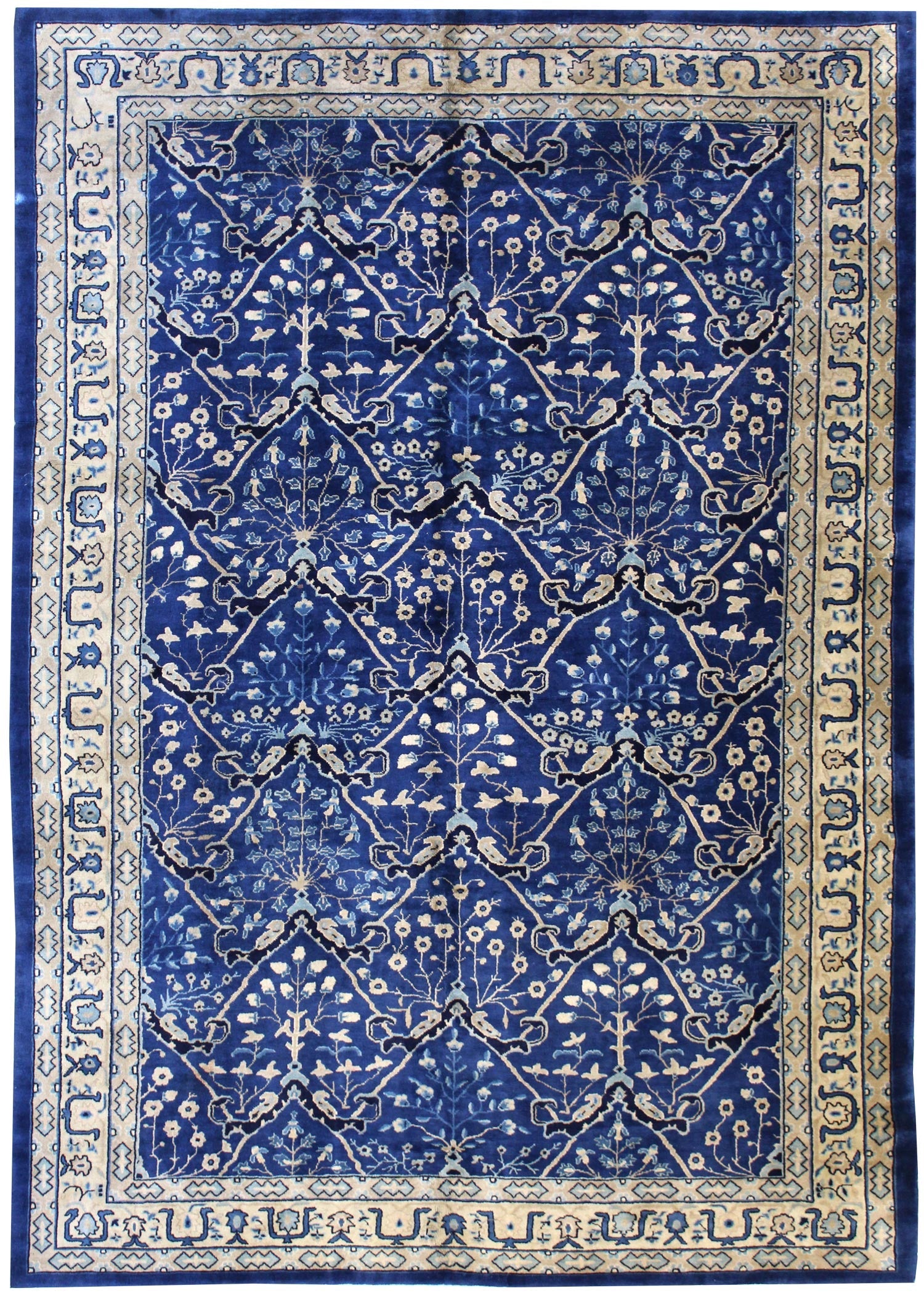 Antique Arabesque Handwoven Traditional Rug