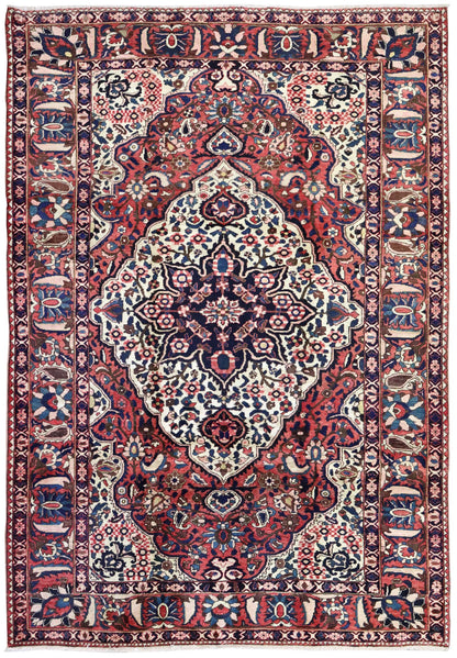Vintage Bakhtiari Handwoven Traditional Rug