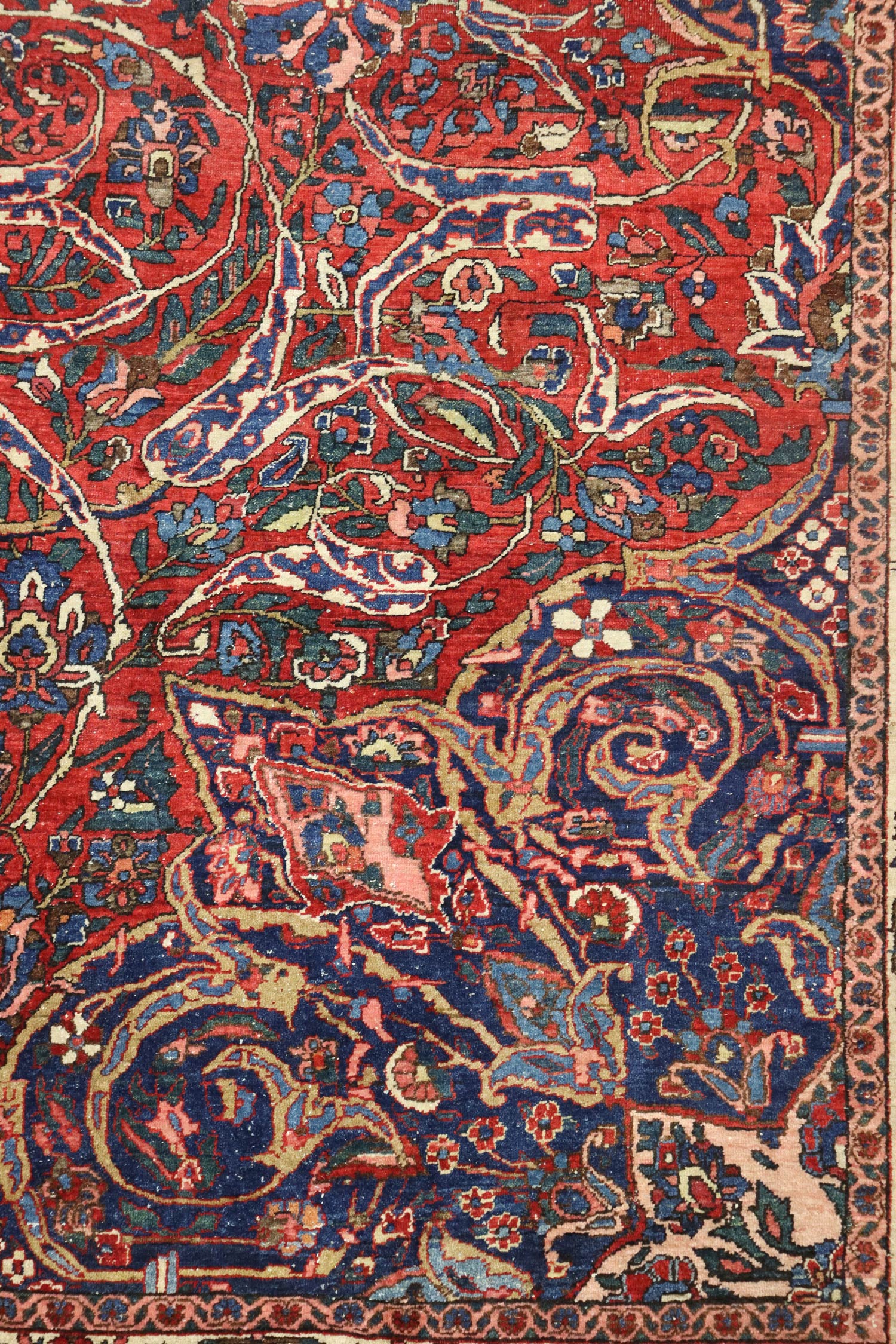 Antique Bakhtiari Handwoven Traditional Rug, J67175