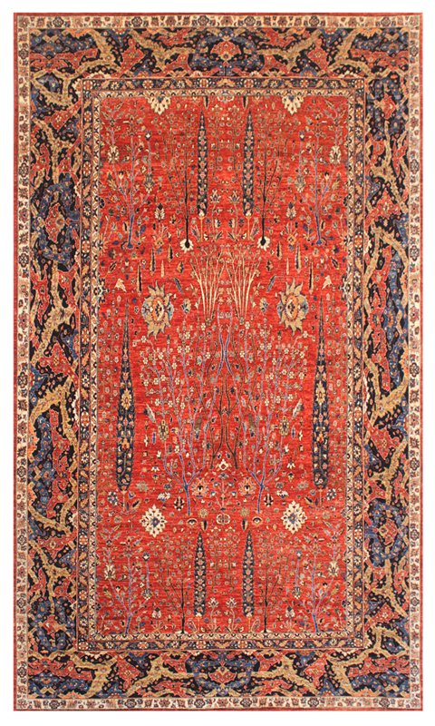 Classical Cypress Handwoven Traditional Rug