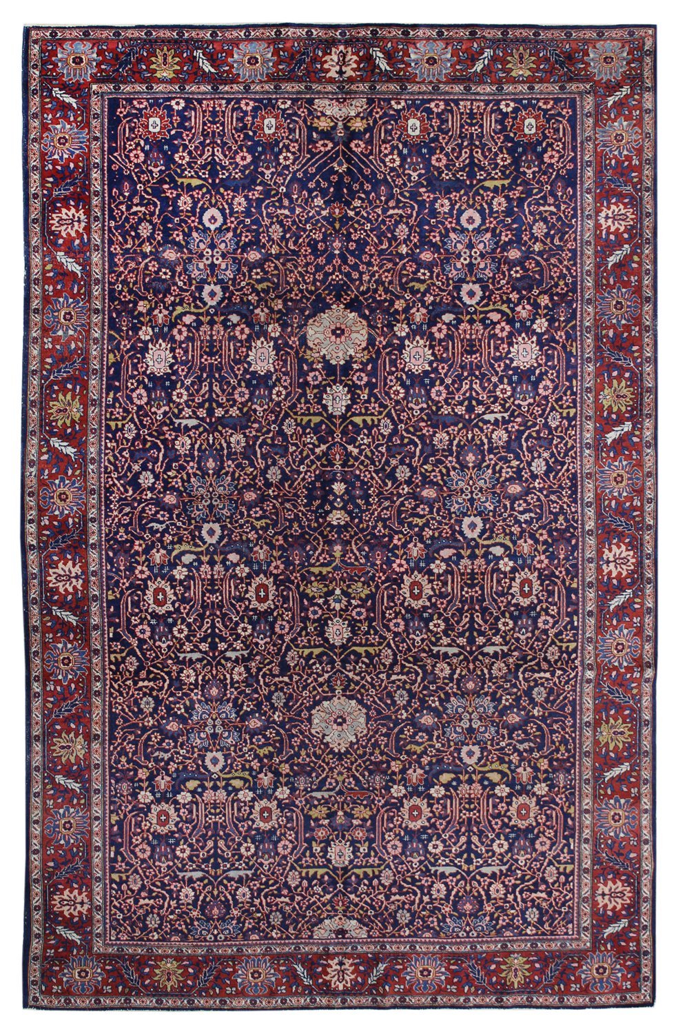 Antique Ferahan Handwoven Traditional Rug