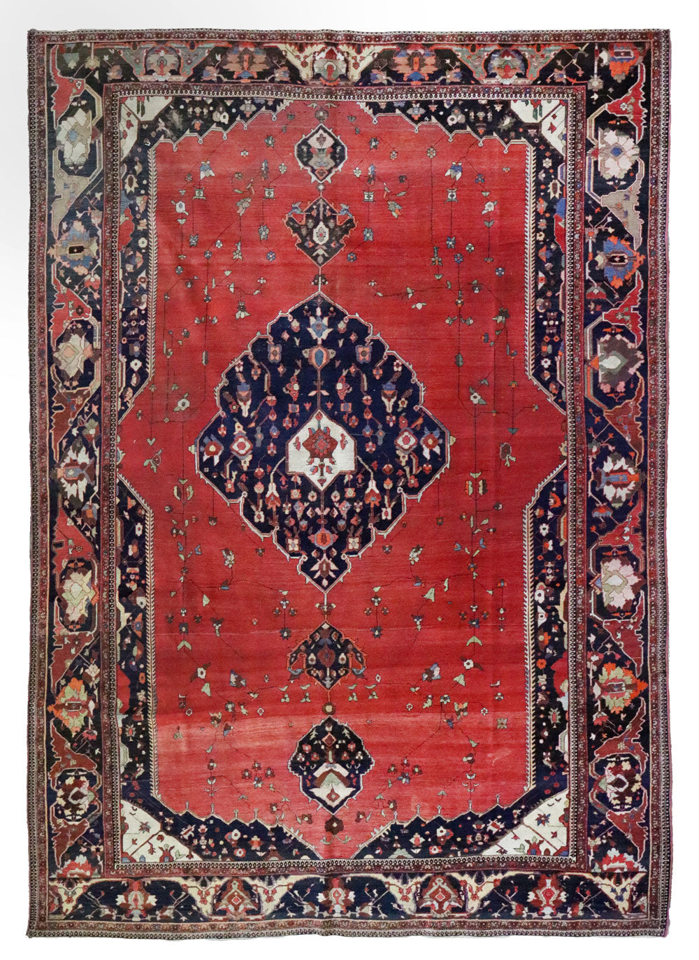 Antique Ferahan Sarouk Handwoven Traditional Rug