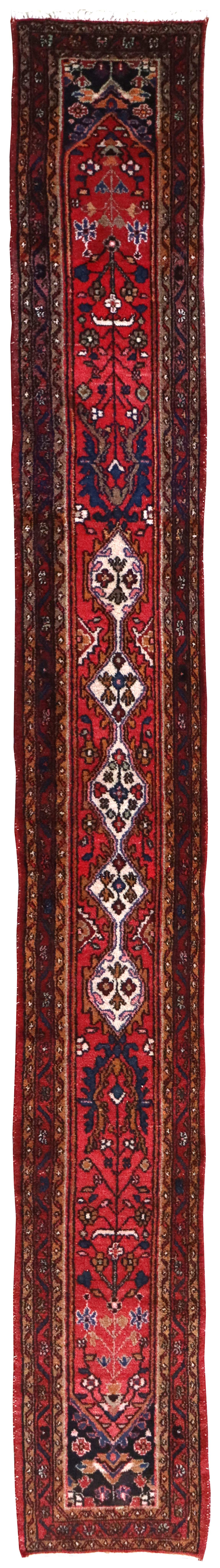 Vintage Hamadan Handwoven Traditional Rug