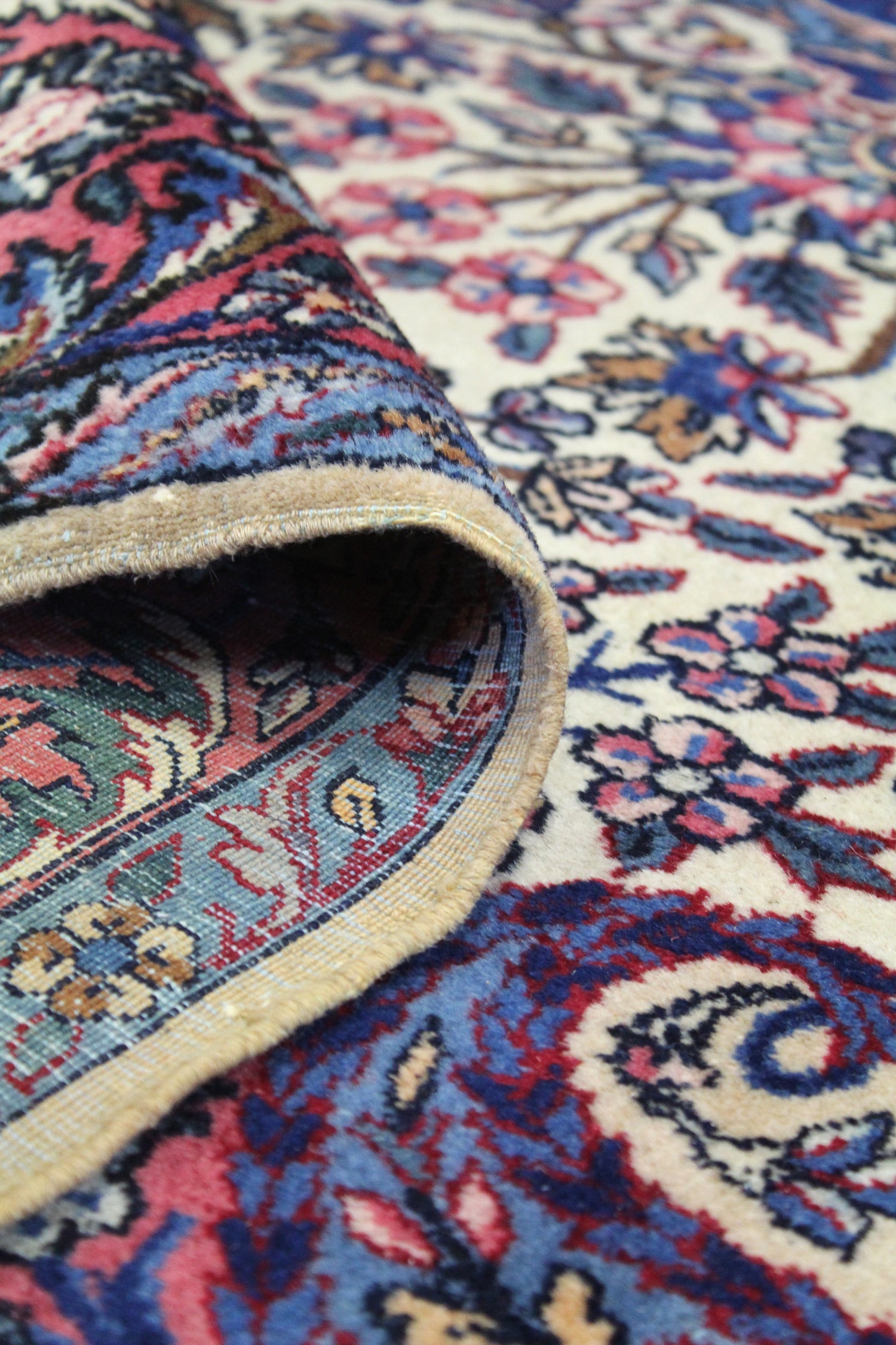 Antique Kerman Handwoven Traditional Rug, JF8479