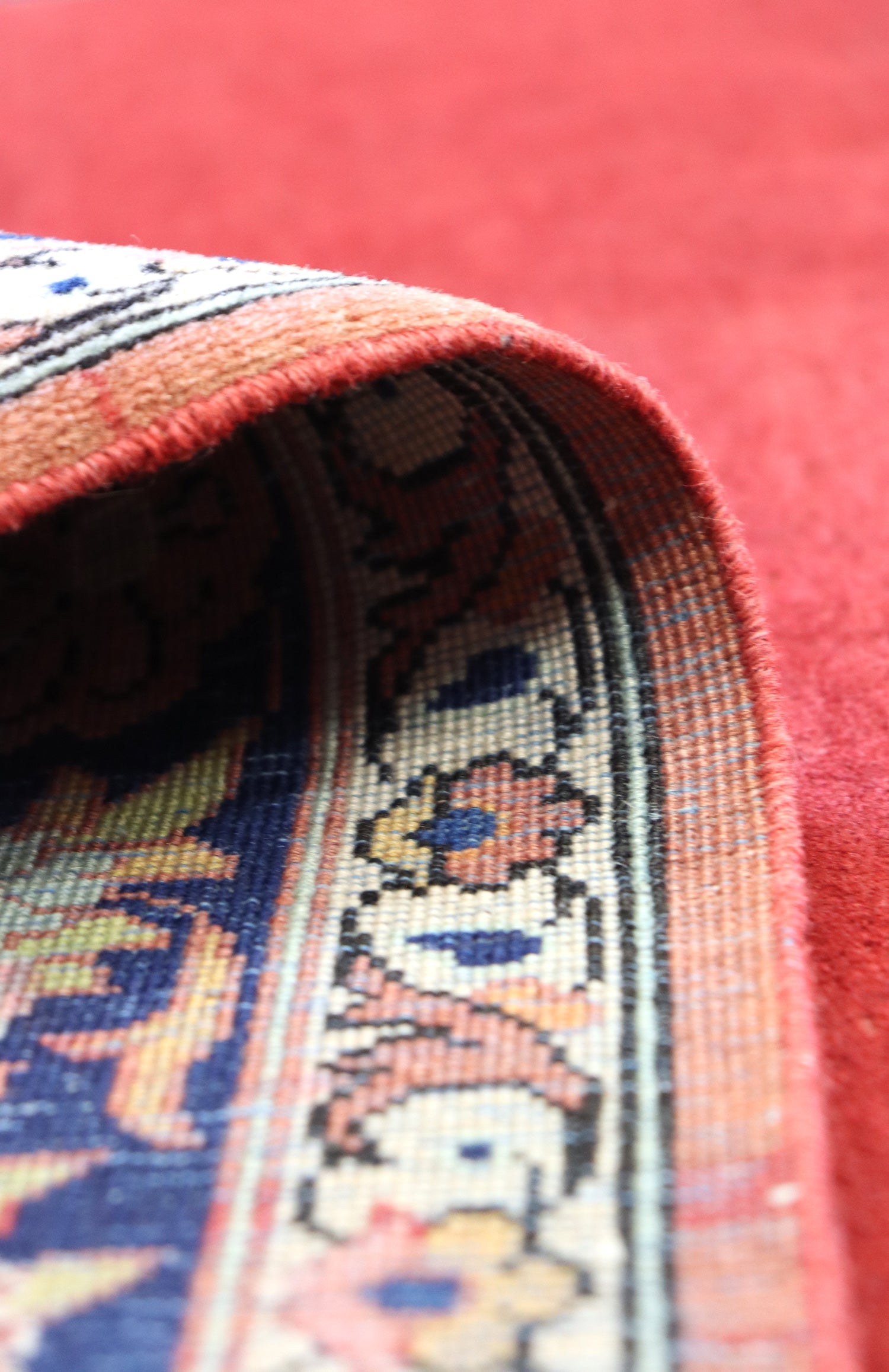 Vintage Keshan Handwoven Traditional Rug, J66196