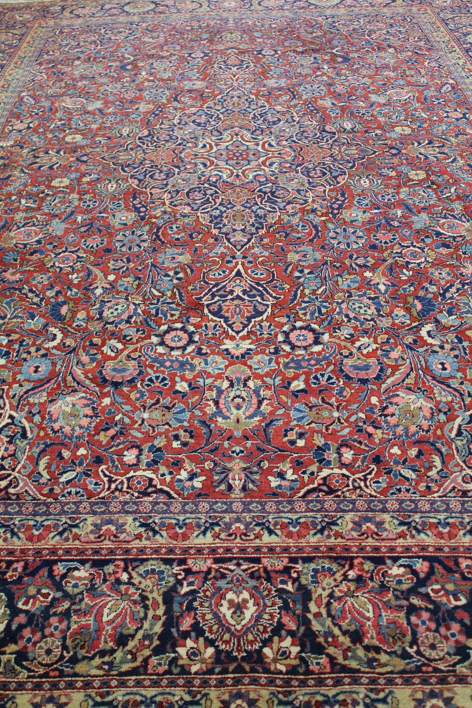 Antique Keshan Handwoven Traditional Rug, JF8408