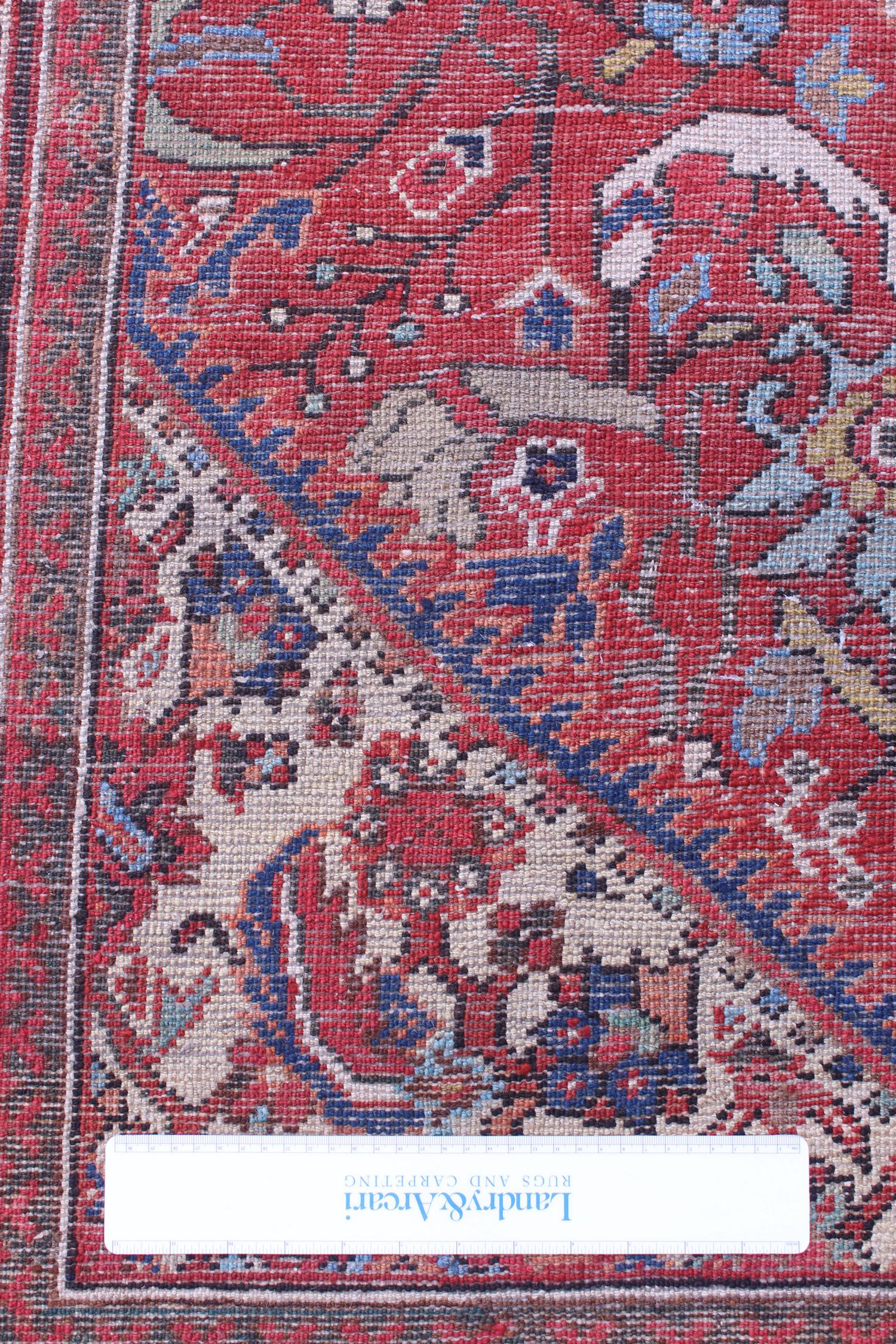Antique Mahal Handwoven Traditional Rug, J69650