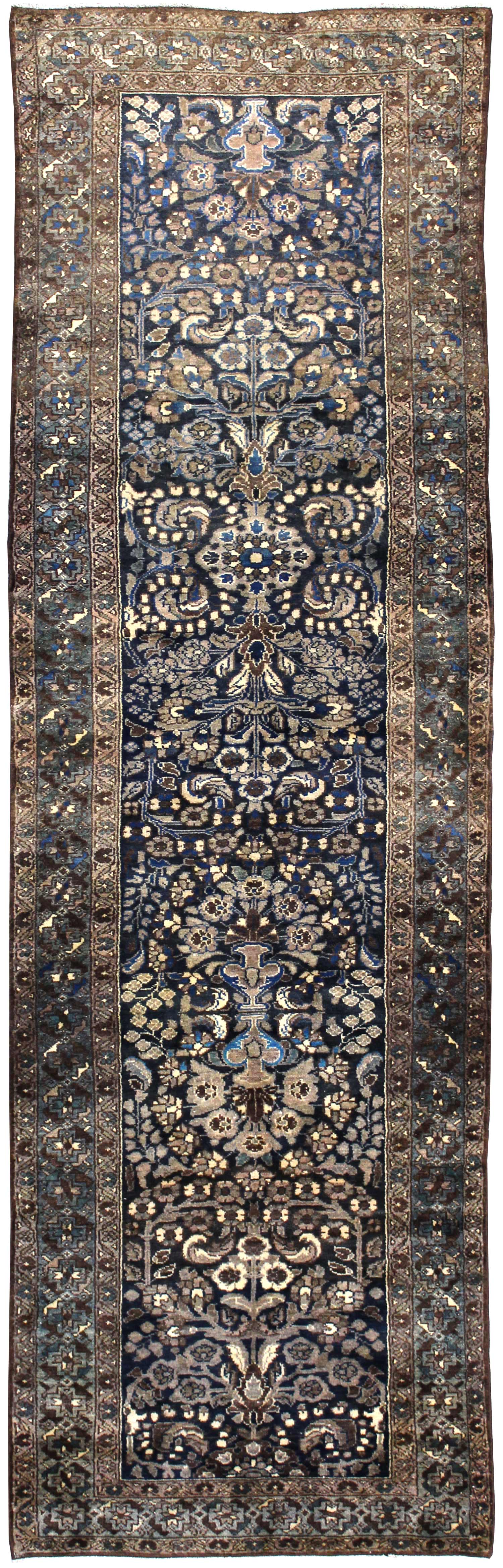 Antique Malayer Handwoven Traditional Rug