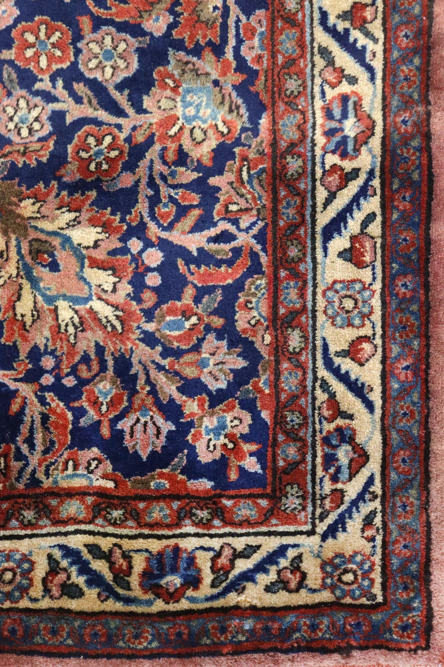 Antique Manchester Kashan Handwoven Traditional Rug, J66229