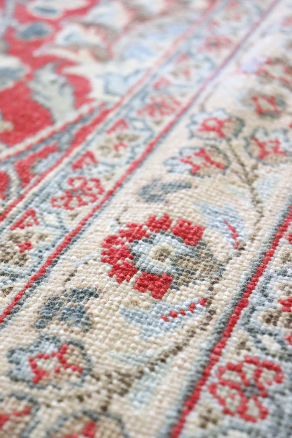 Vintage Mashad Handwoven Traditional Rug, J67704