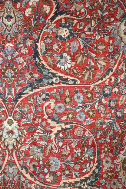 Vintage Mashad Handwoven Traditional Rug, J67704