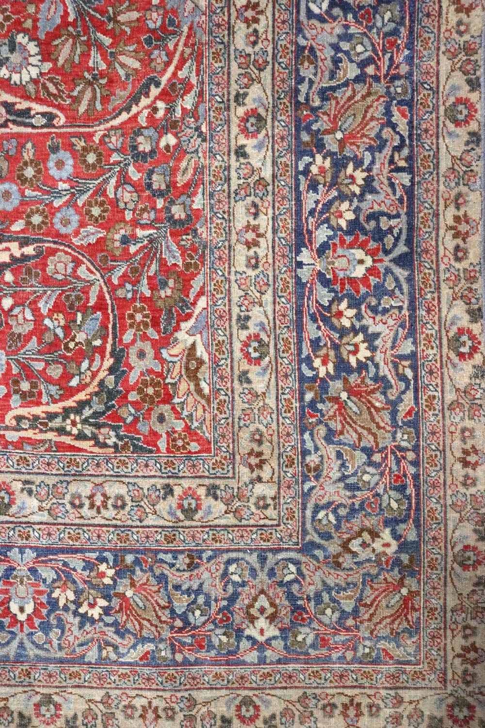 Vintage Mashad Handwoven Traditional Rug, J67704