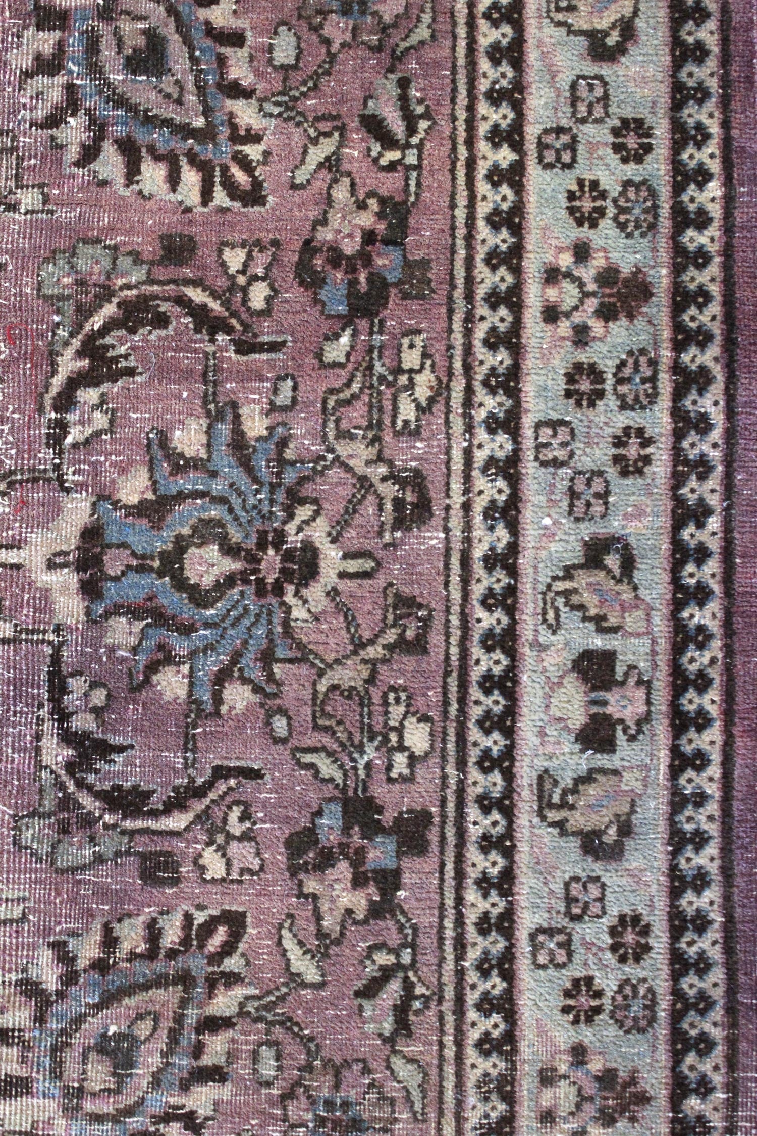 Vintage Mashad Handwoven Traditional Rug, J68967