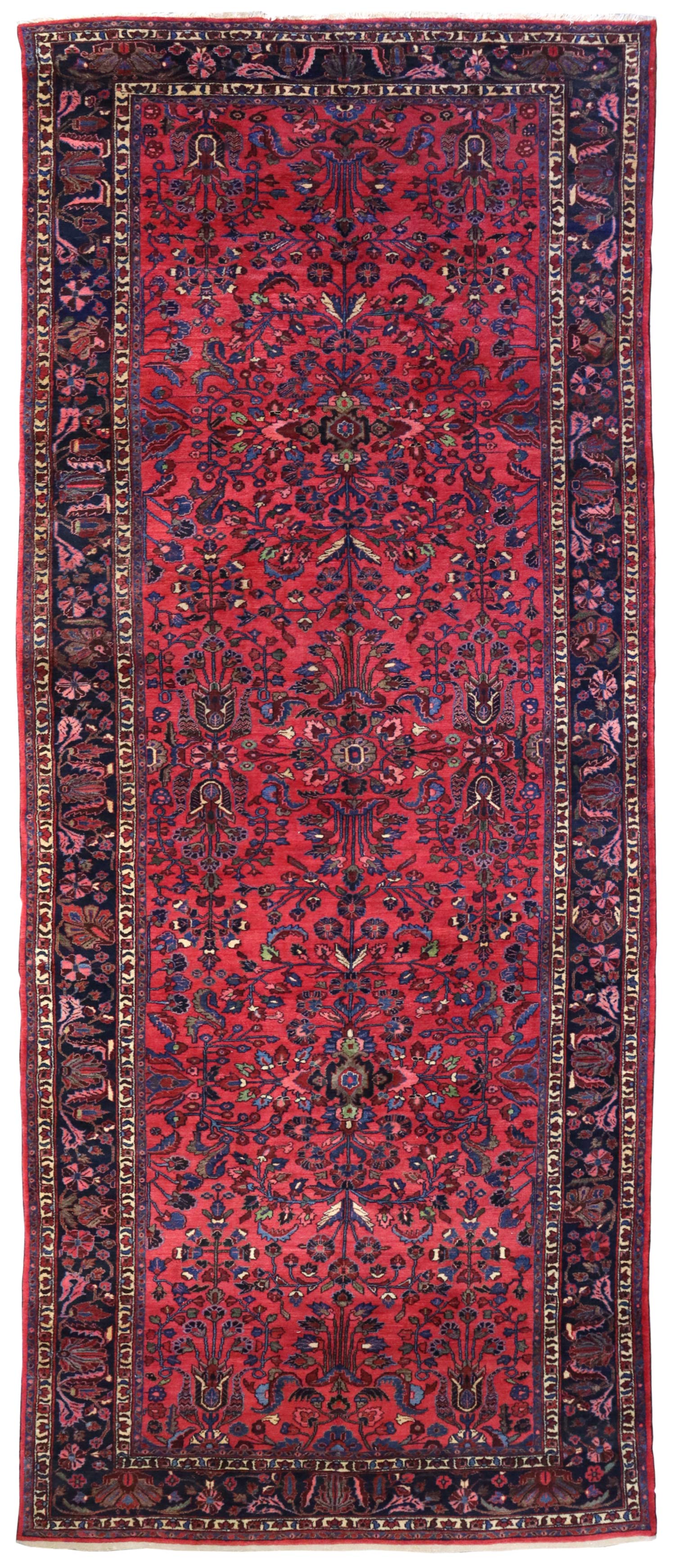 Antique Mehriban Handwoven Traditional Rug