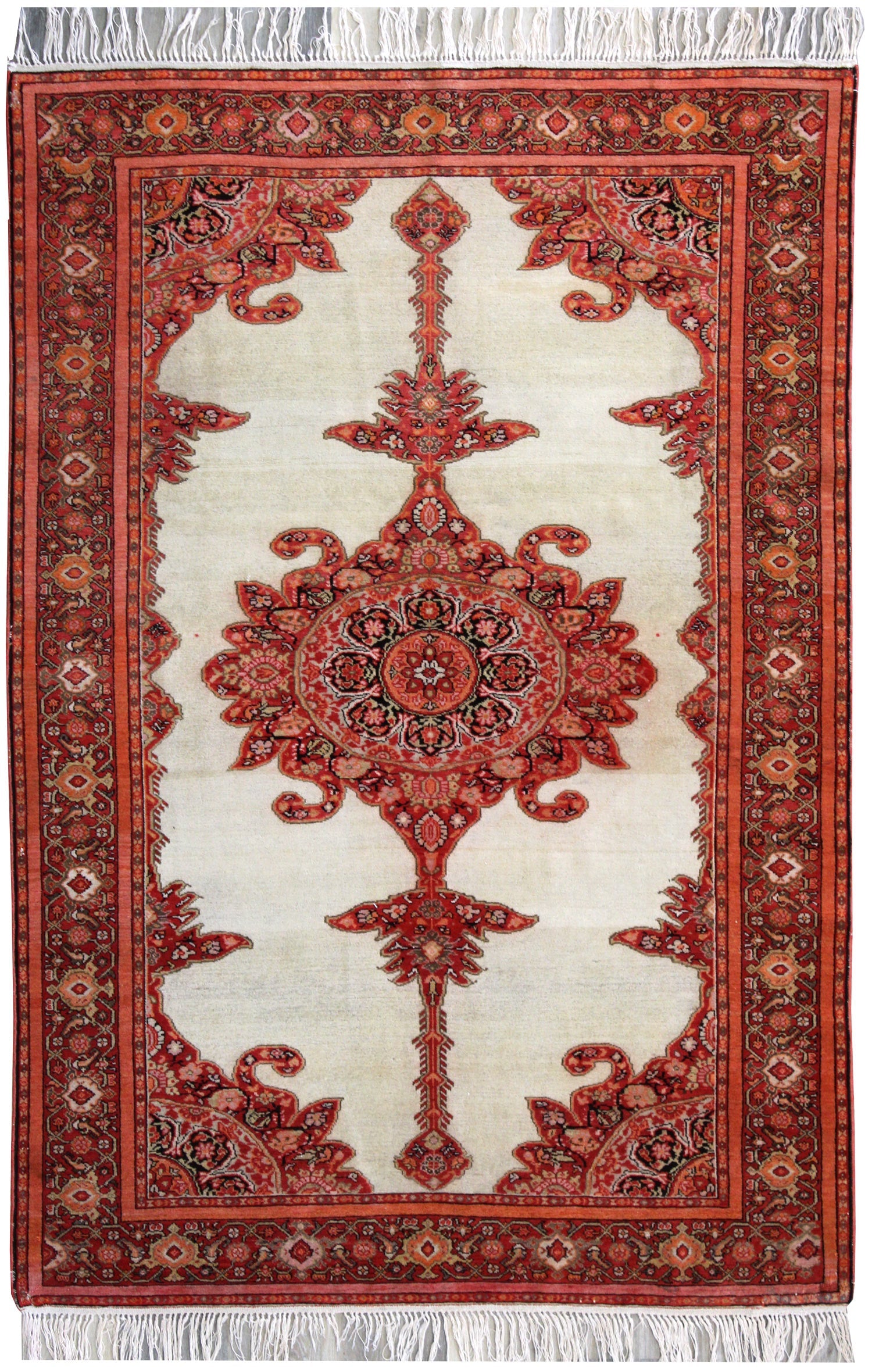 Antique Mishan Malayer Handwoven Traditional Rug