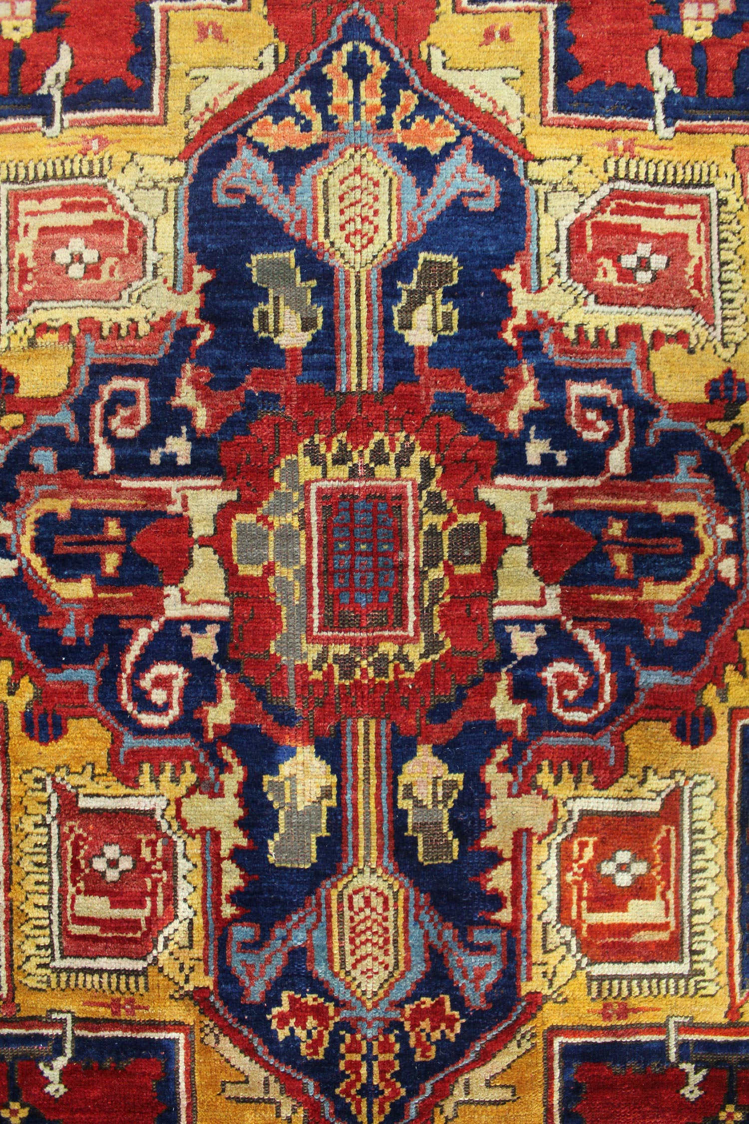 Vintage Oushak Handwoven Traditional Rug, J62829