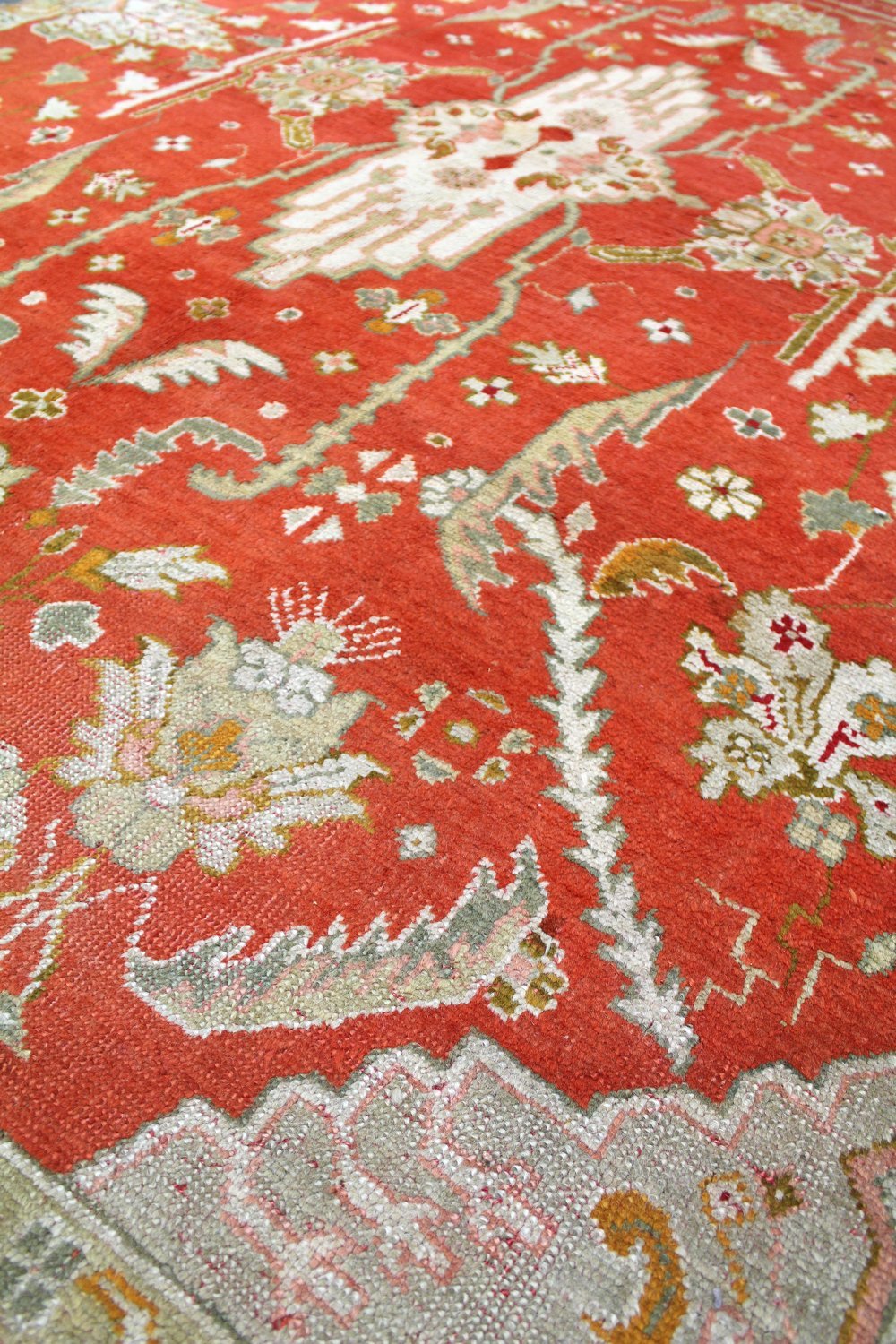 Antique Oushak Handwoven Traditional Rug, JF8197