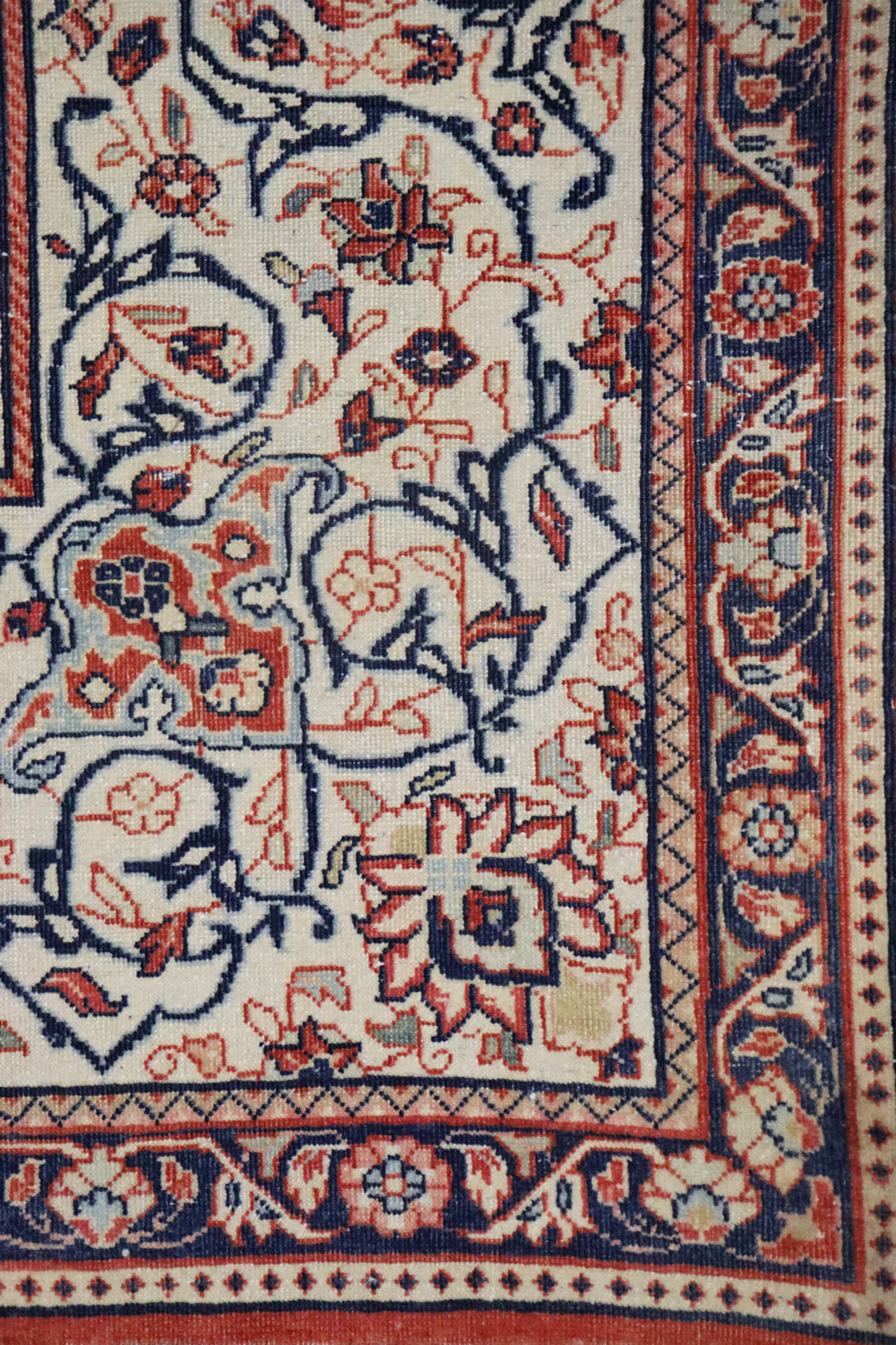 Vintage Panel Sarouk Handwoven Traditional Rug, J67999