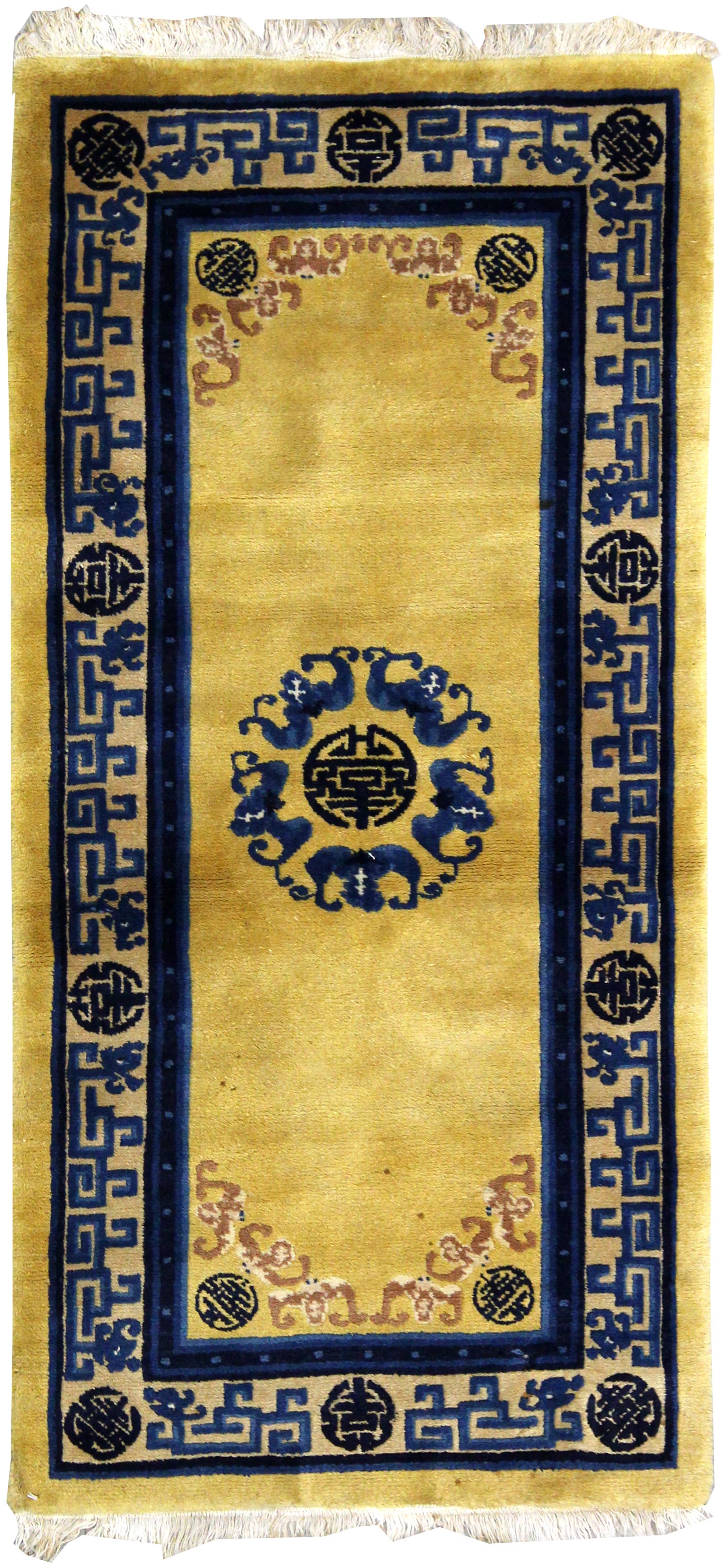 Vintage Peking Handwoven Traditional Rug