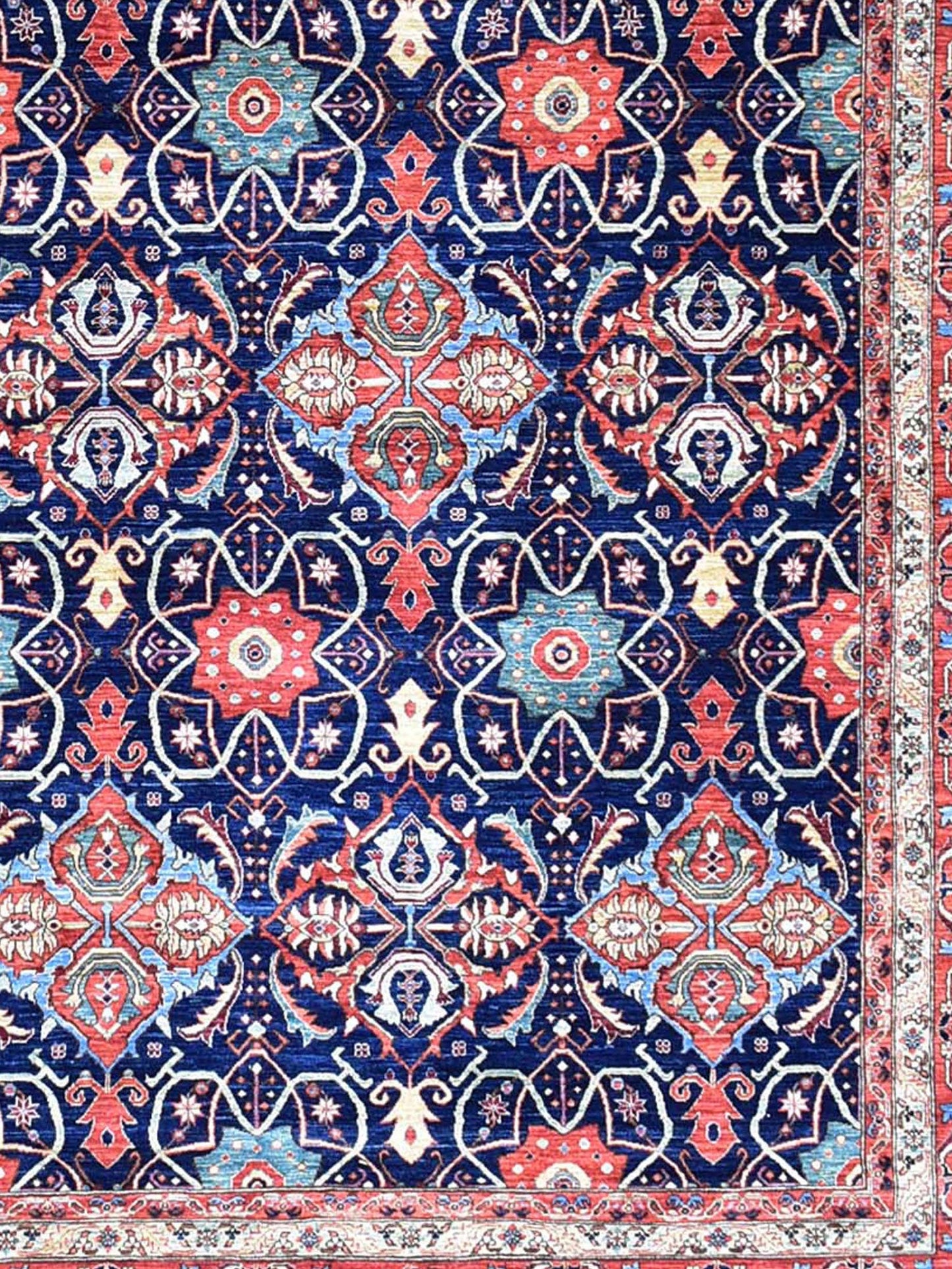 Quatrefoil Bijar Handwoven Traditional Rug, J64975
