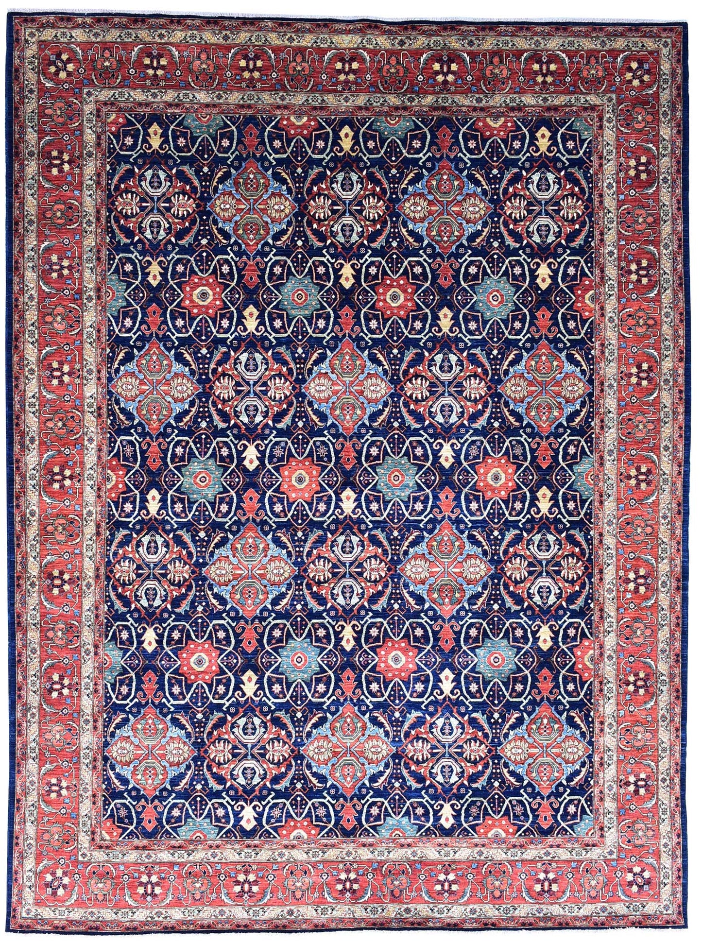 Quatrefoil Bijar Handwoven Traditional Rug
