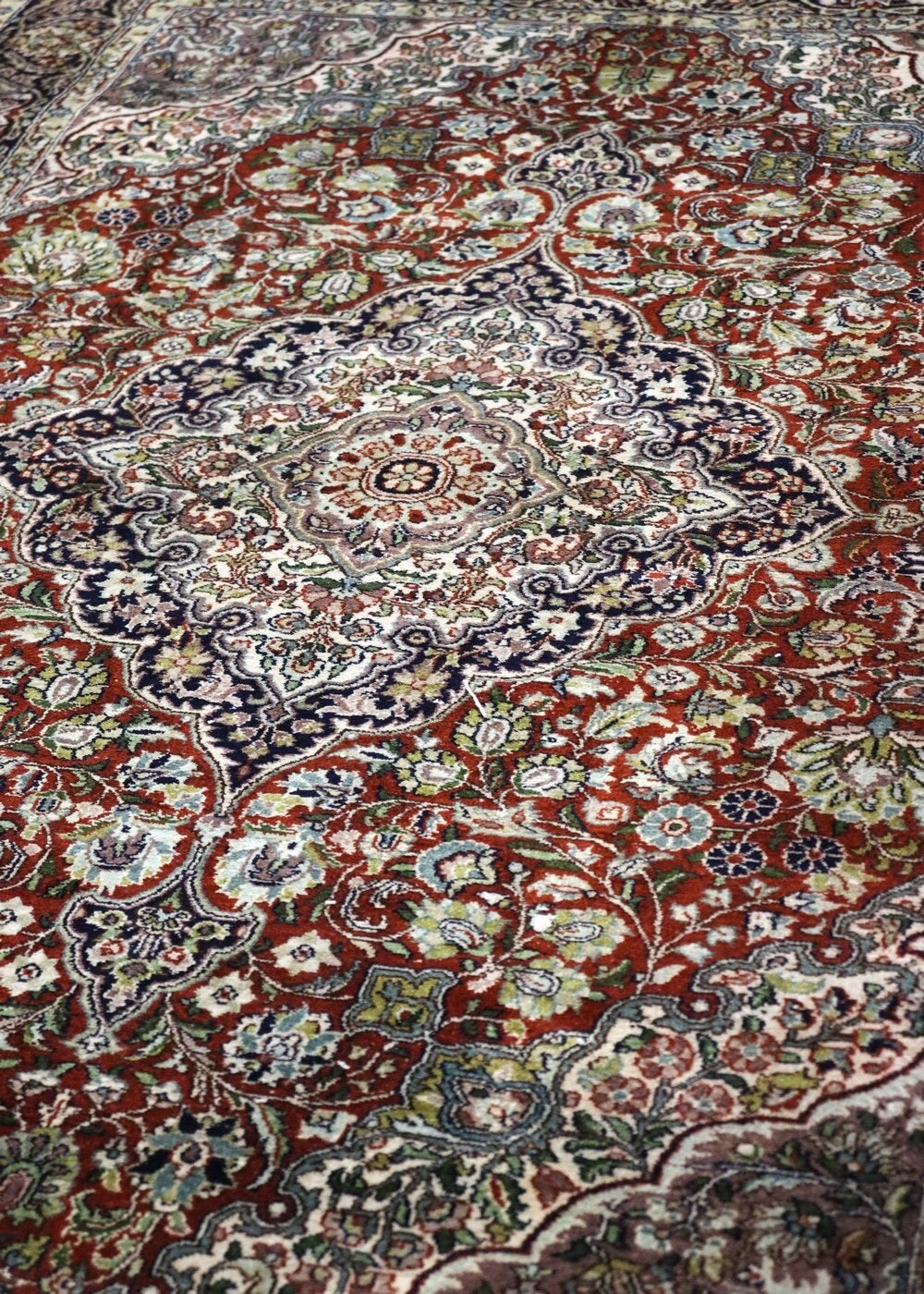 Silk Kashan Handwoven Traditional Rug | Landry & Arcari