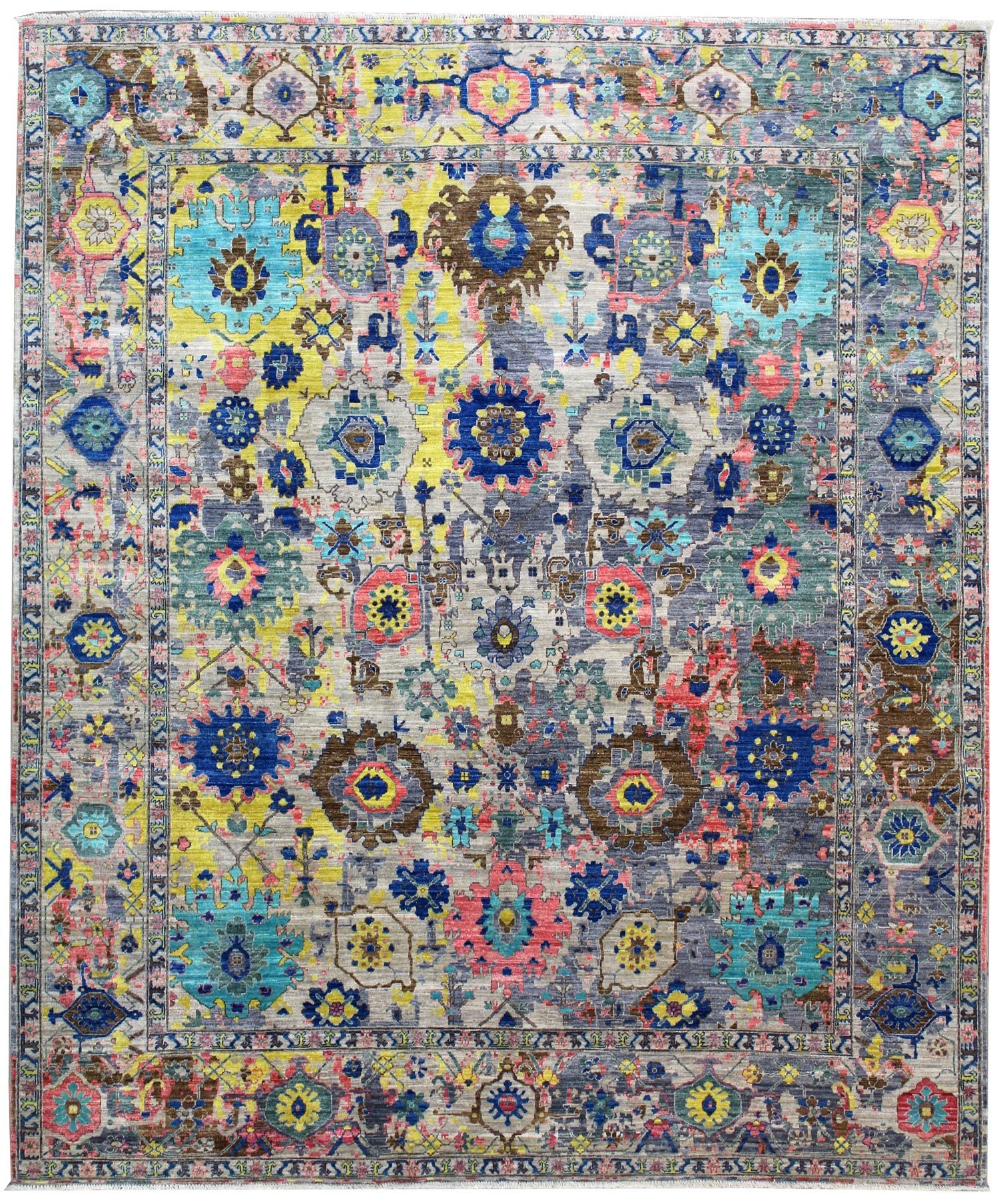 Textile Rugs Eraesd Erased Harshang Handwoven Transitional Rug | Landry & Arcari – Landry ...