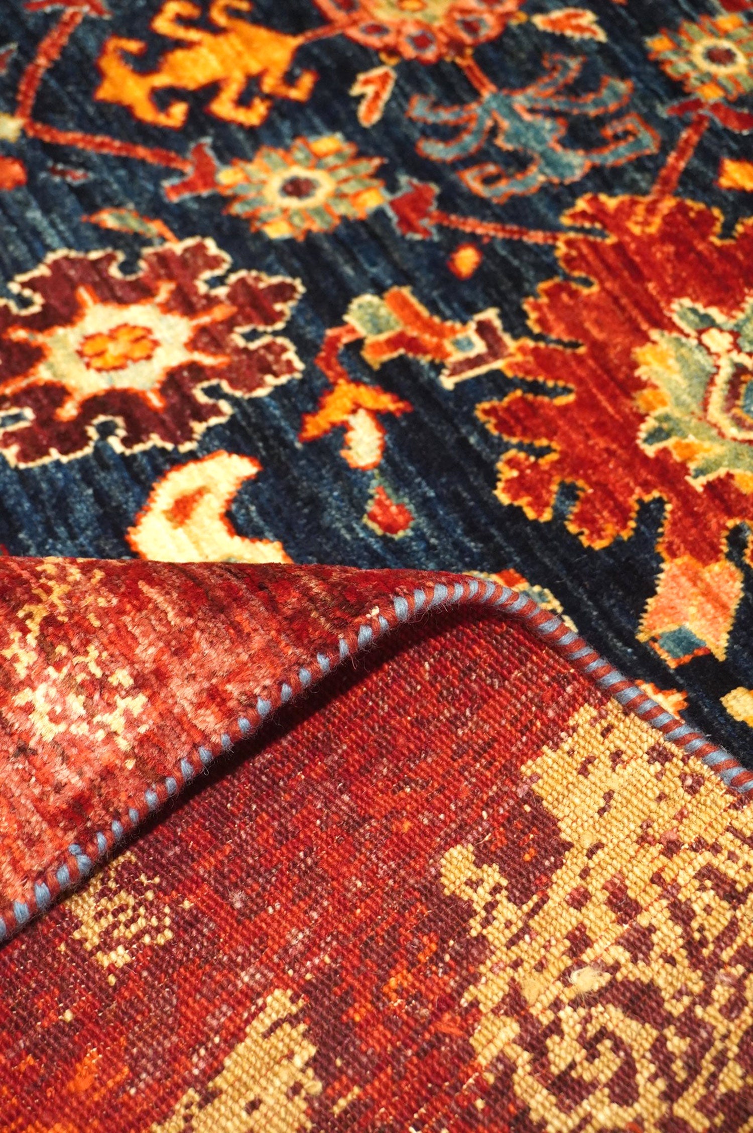 Erased Harshang Handwoven Transitional Rug Landry & Arcari