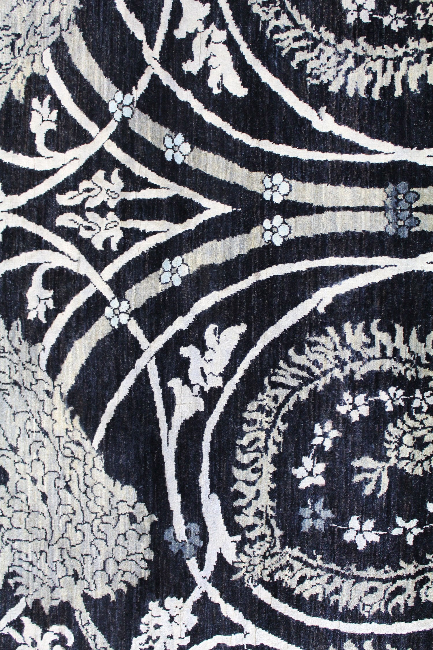 Fabric Handwoven Transitional Rug, J58965