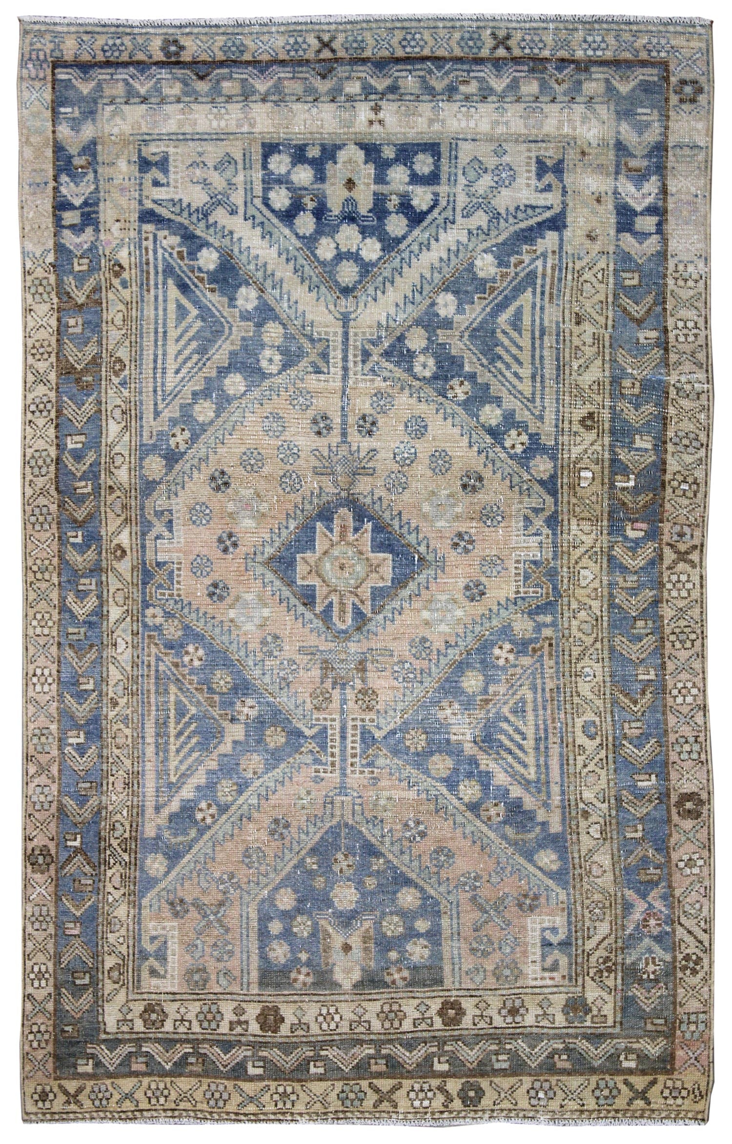 Vintage N. W. Persian Handwoven Transitional Rug