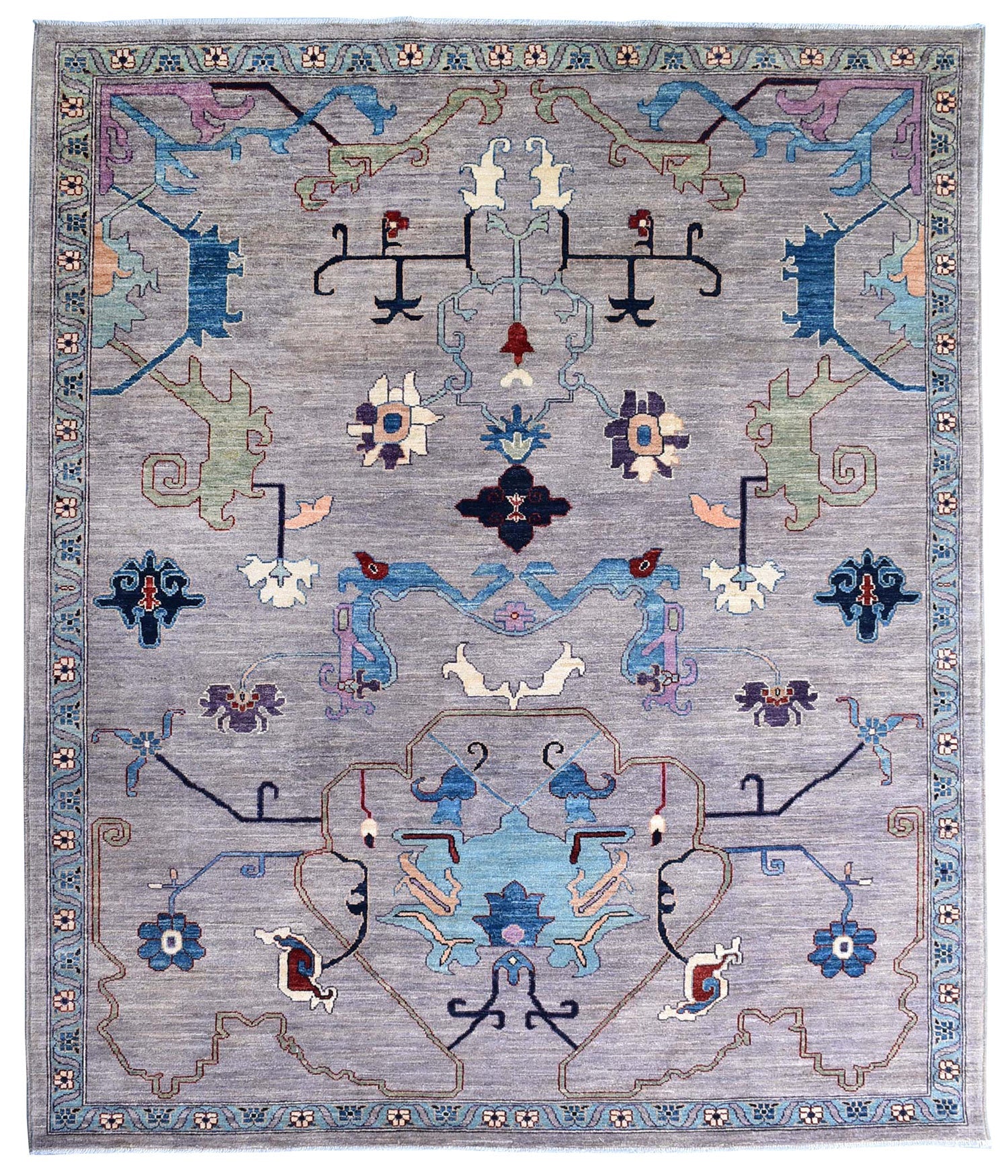 Oushak Wagerieh Handwoven Transitional Rug