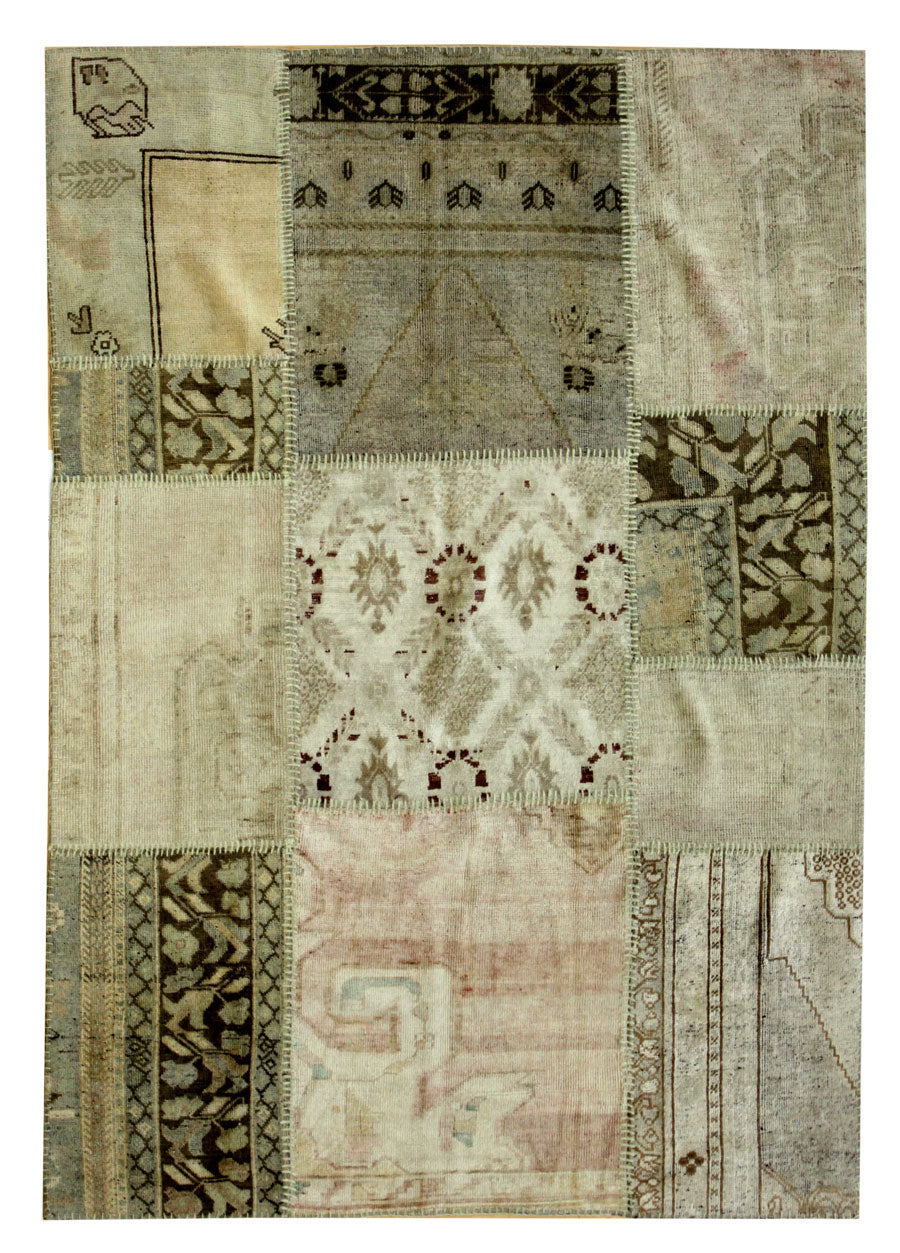 Patchwork Handwoven Transitional Rug