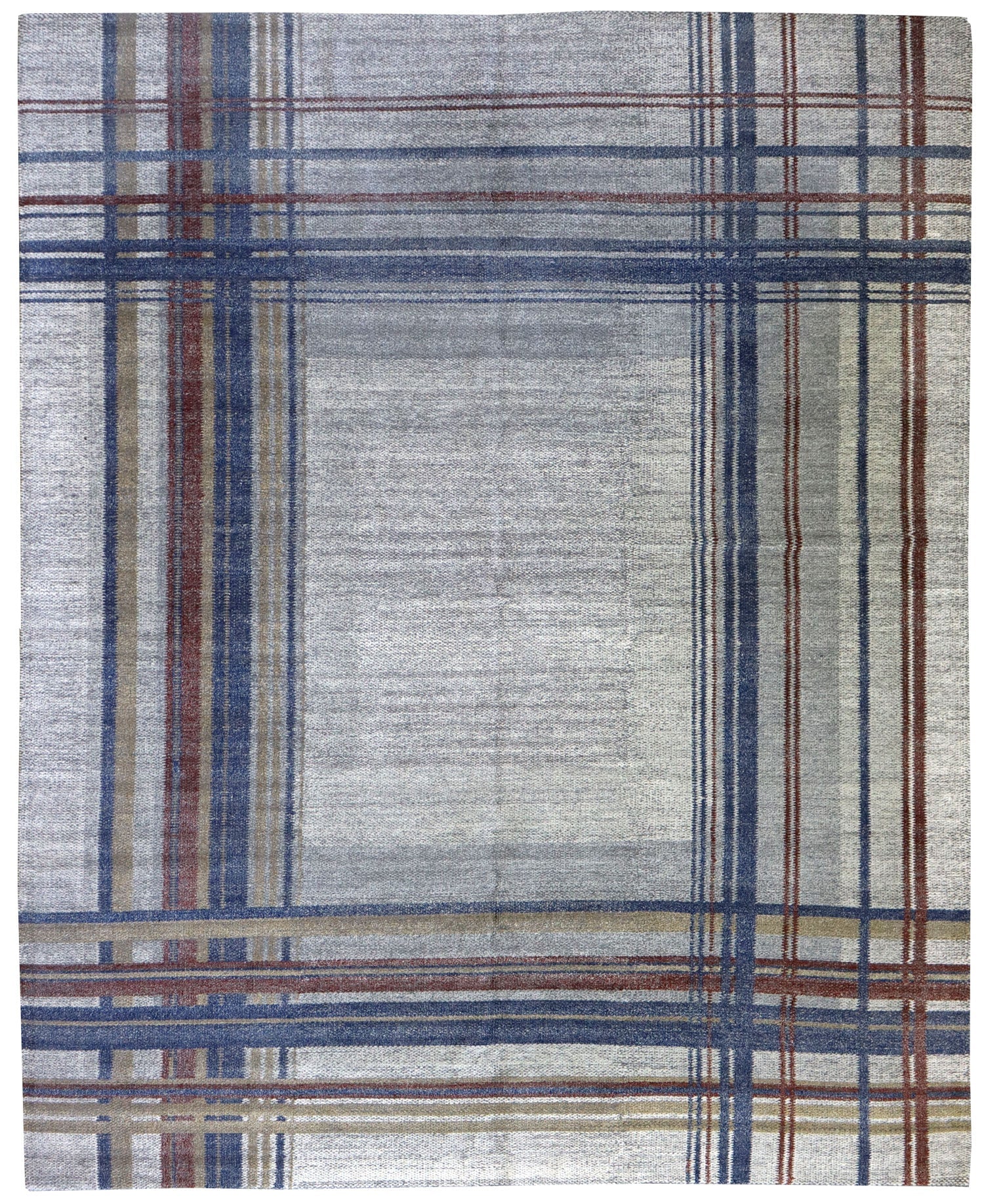 Plaid Handwoven Transitional Rug | Landry & Arcari