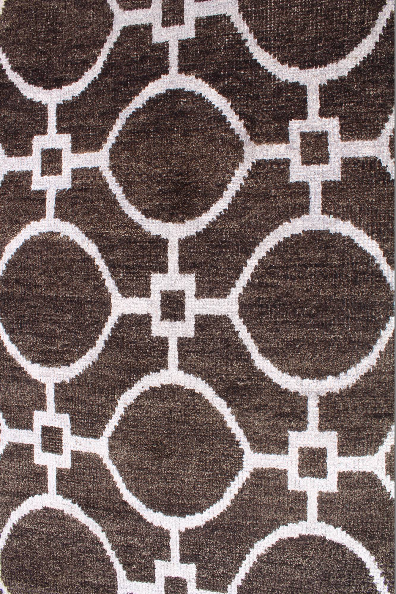 Semicircle Handwoven Closeout Rug, J42301