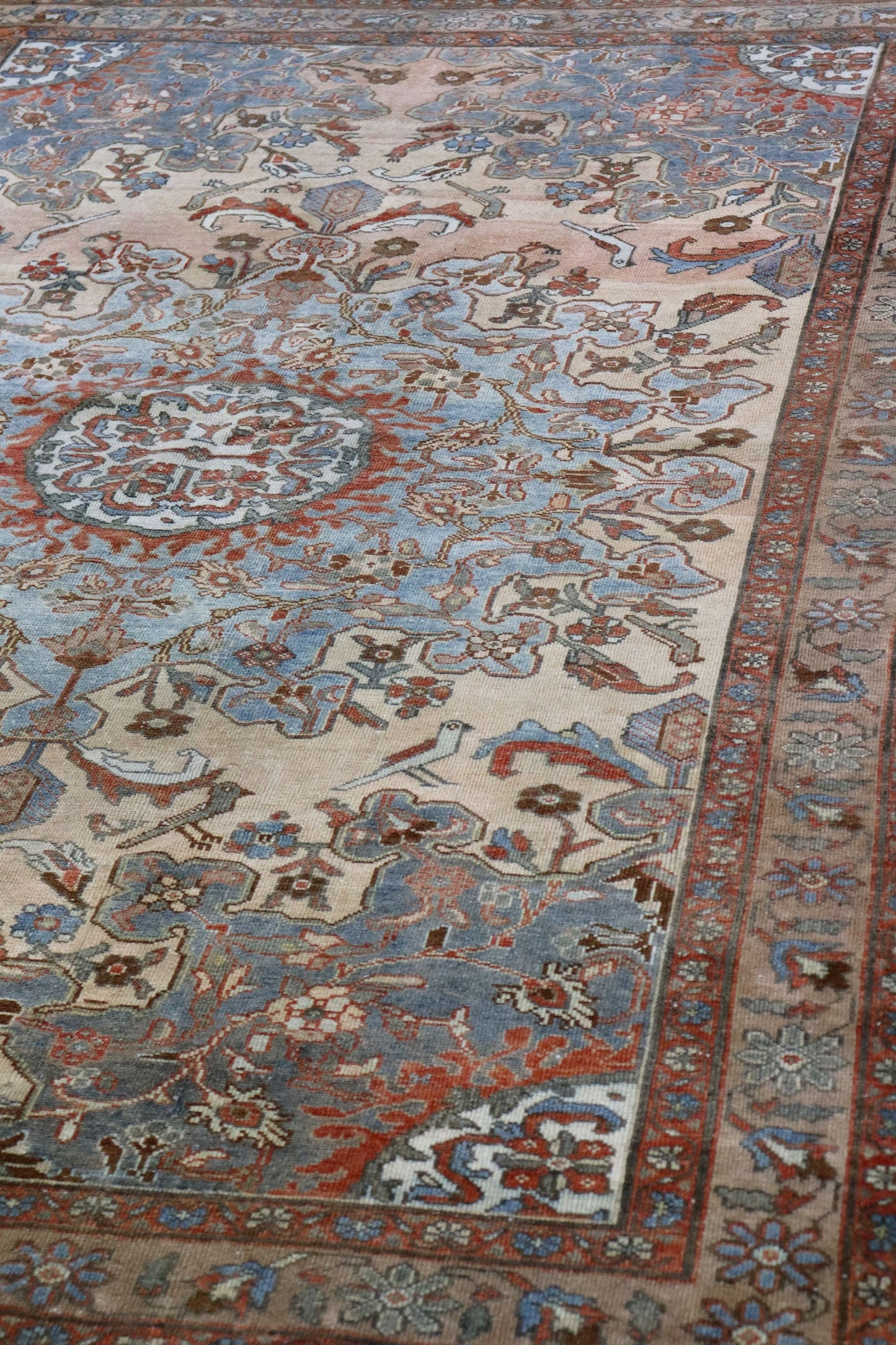 Vintage Tafresh Handwoven Transitional Rug, J66543