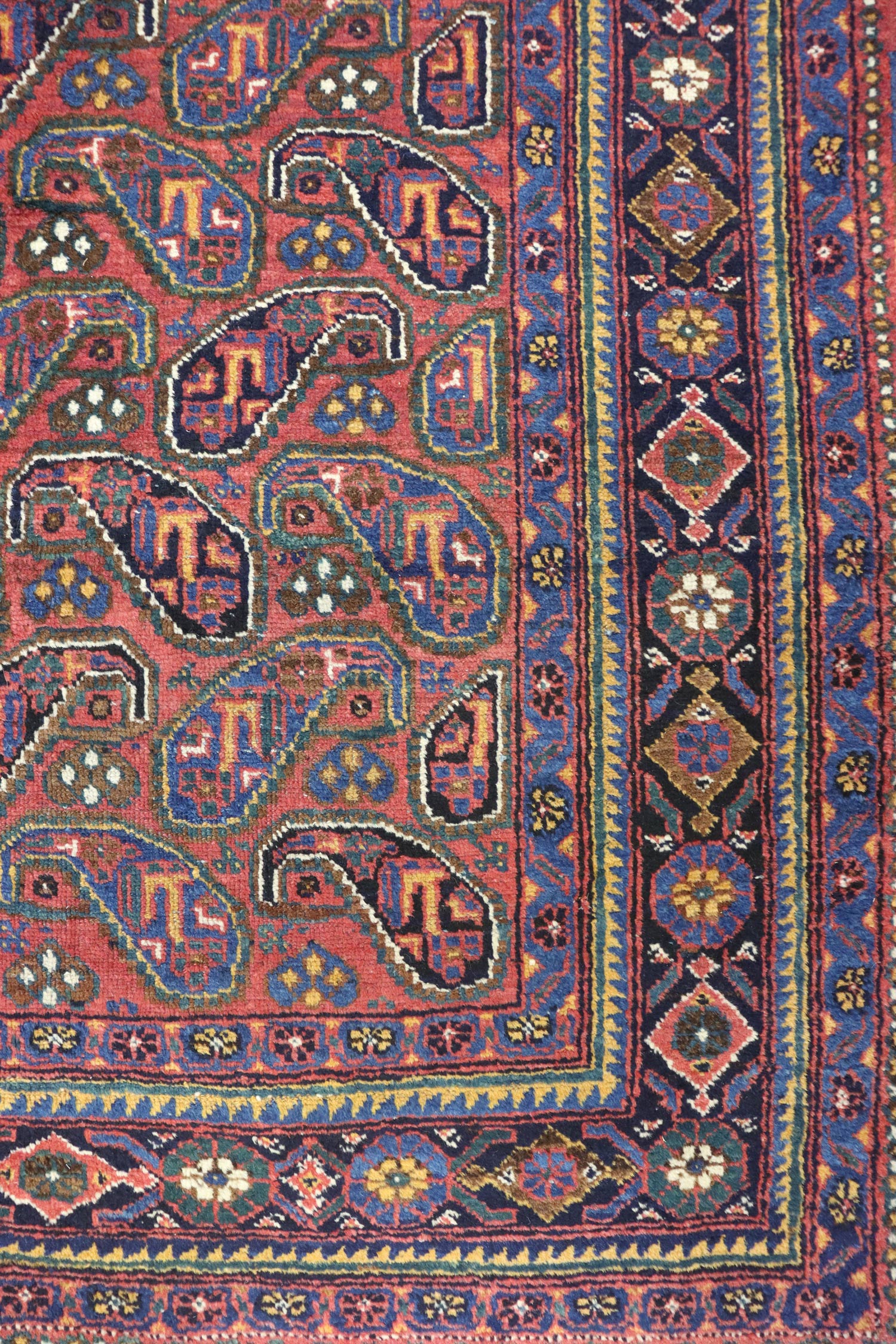 Antique Afshar Handwoven Tribal Rug, J65823