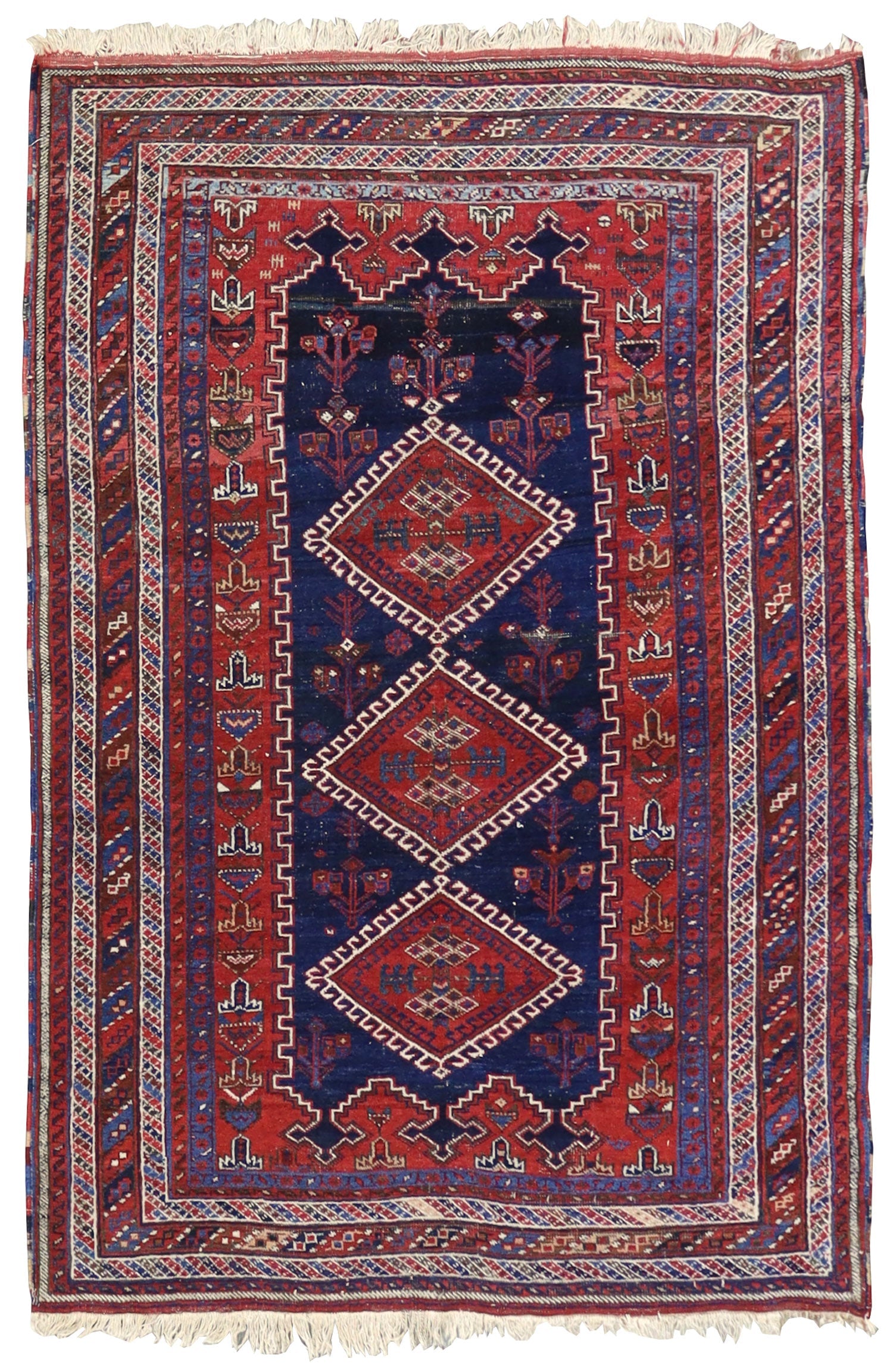 Vintage Afshar Handwoven Tribal Rug | Landry & Arcari