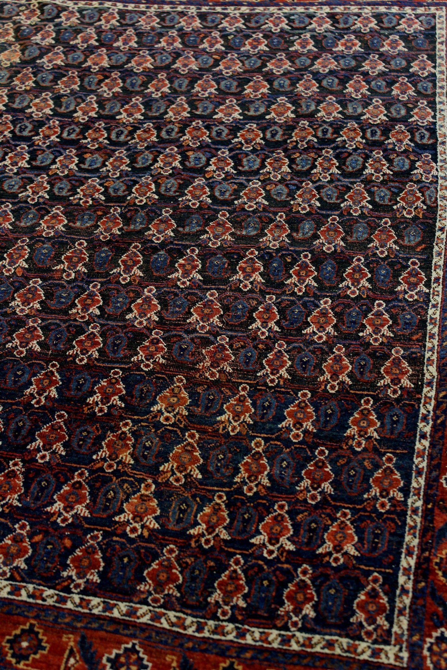 Vintage Afshar Handwoven Tribal Rug, J69505