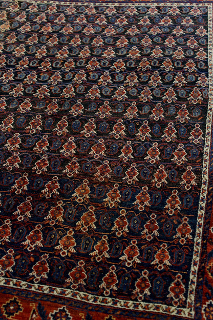 Vintage Afshar Handwoven Tribal Rug, J69505
