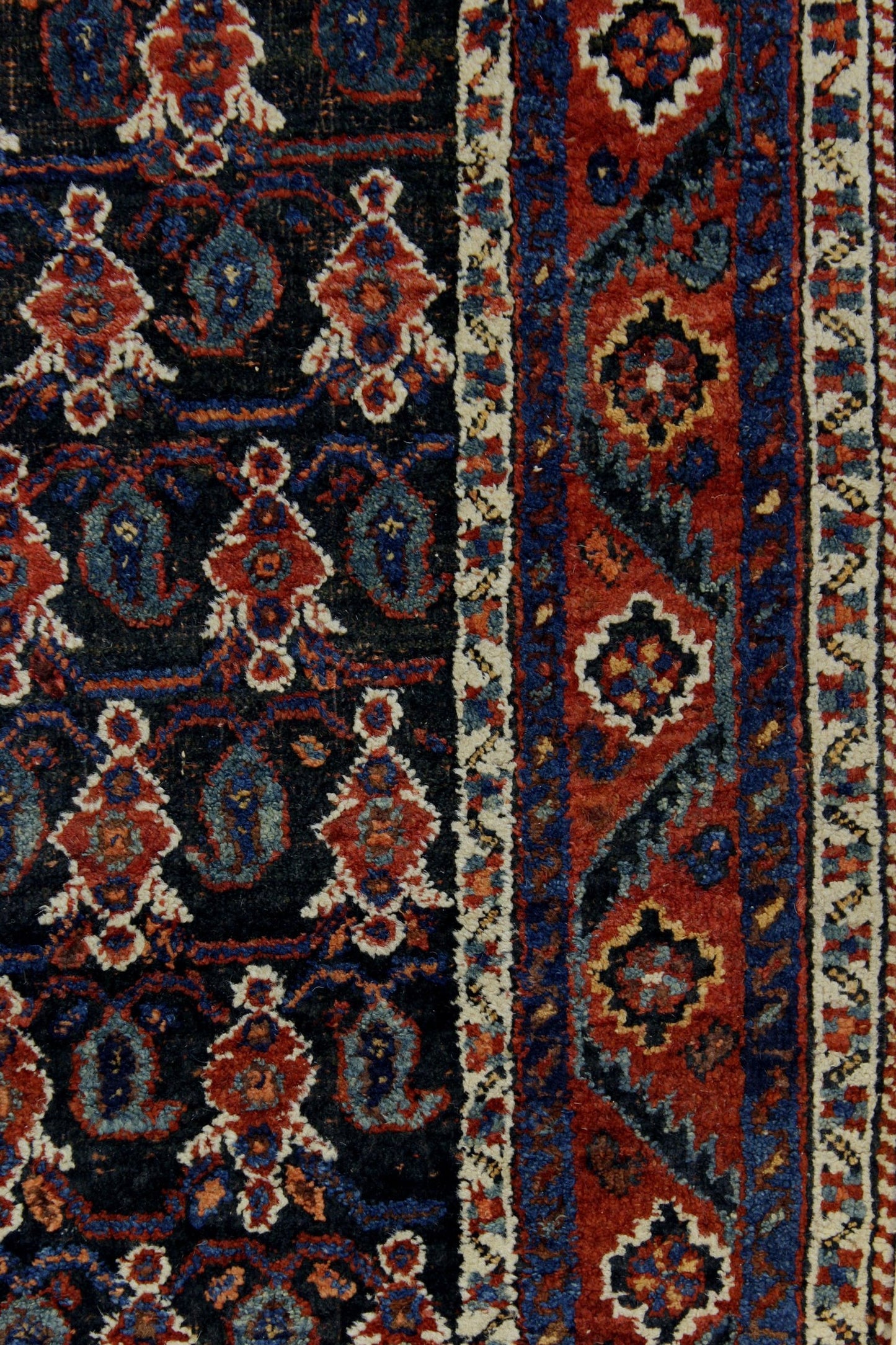 Vintage Afshar Handwoven Tribal Rug, J69505