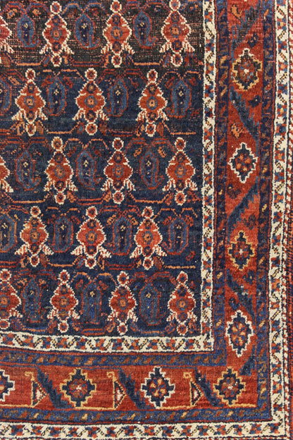 Vintage Afshar Handwoven Tribal Rug, J69505