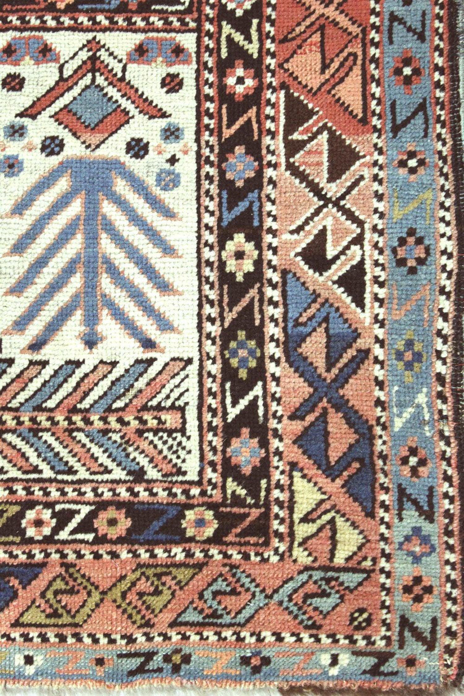 Antique Akstafa Prayer Handwoven Tribal Rug, JF8602