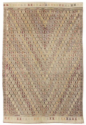 Vintage Anatolian Handwoven Tribal Rug