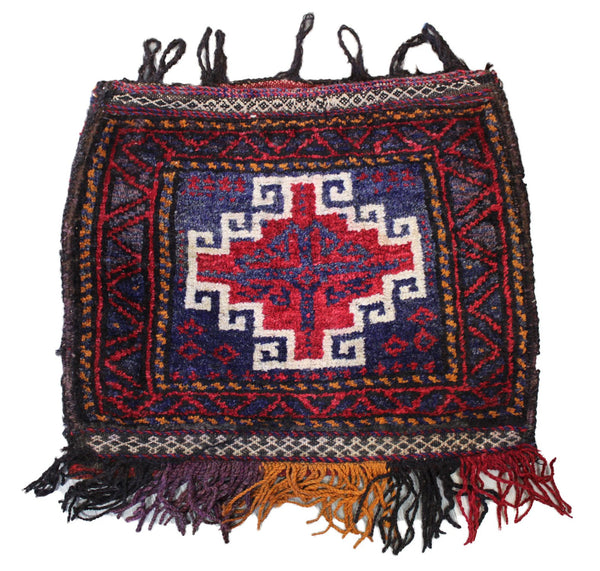 Vintage Bagface Handwoven Tribal Rug