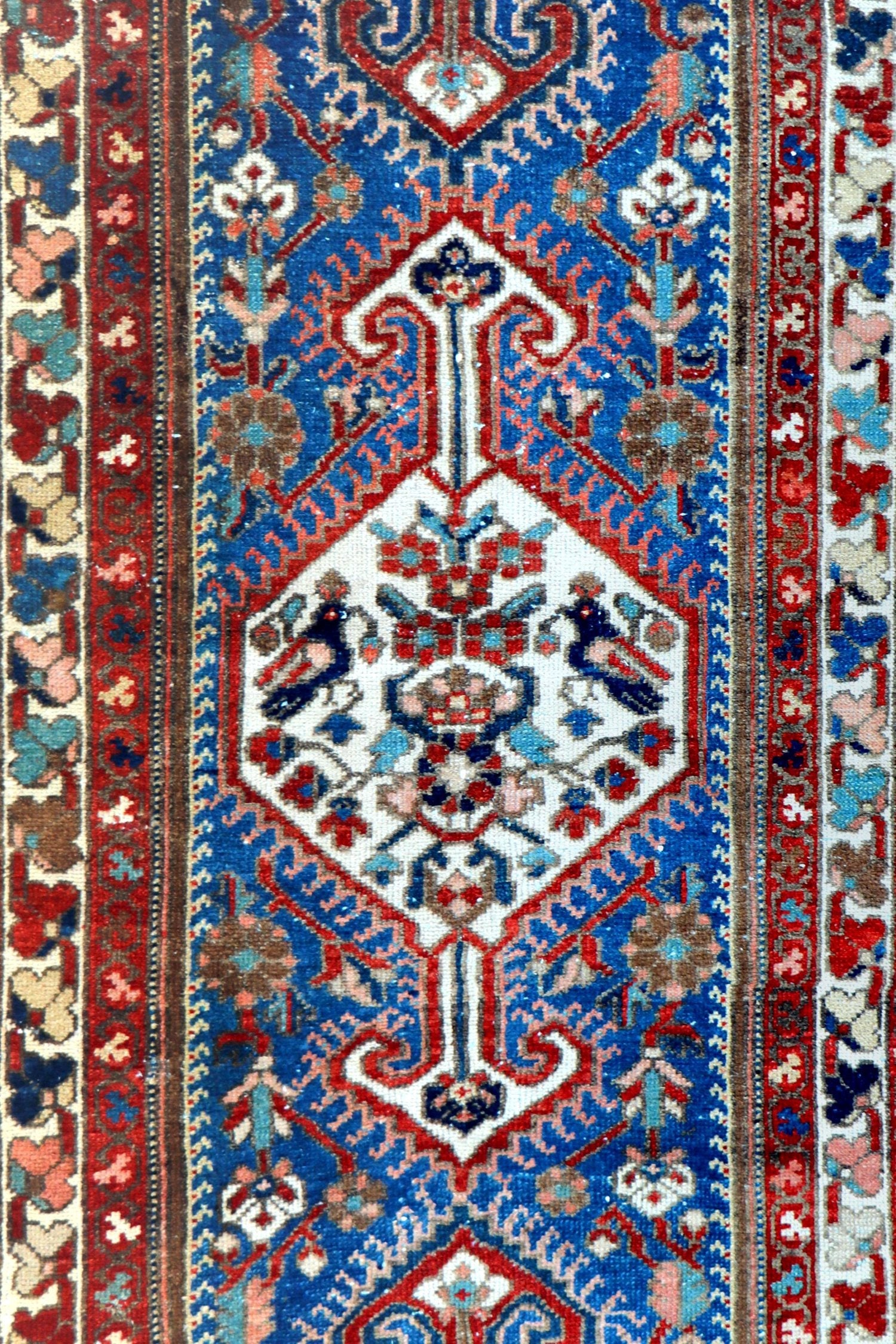 Vintage Bakhtiari Handwoven Tribal Rug, J68346