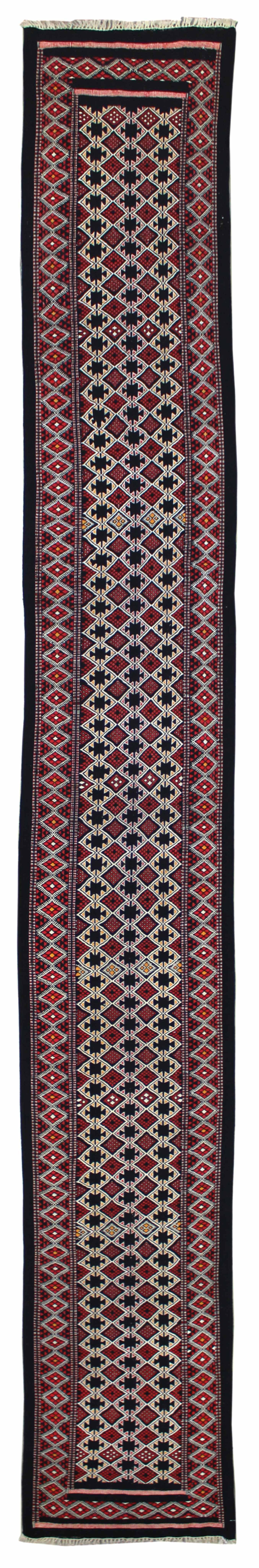 Vintage Berber Kilim Handwoven Tribal Rug