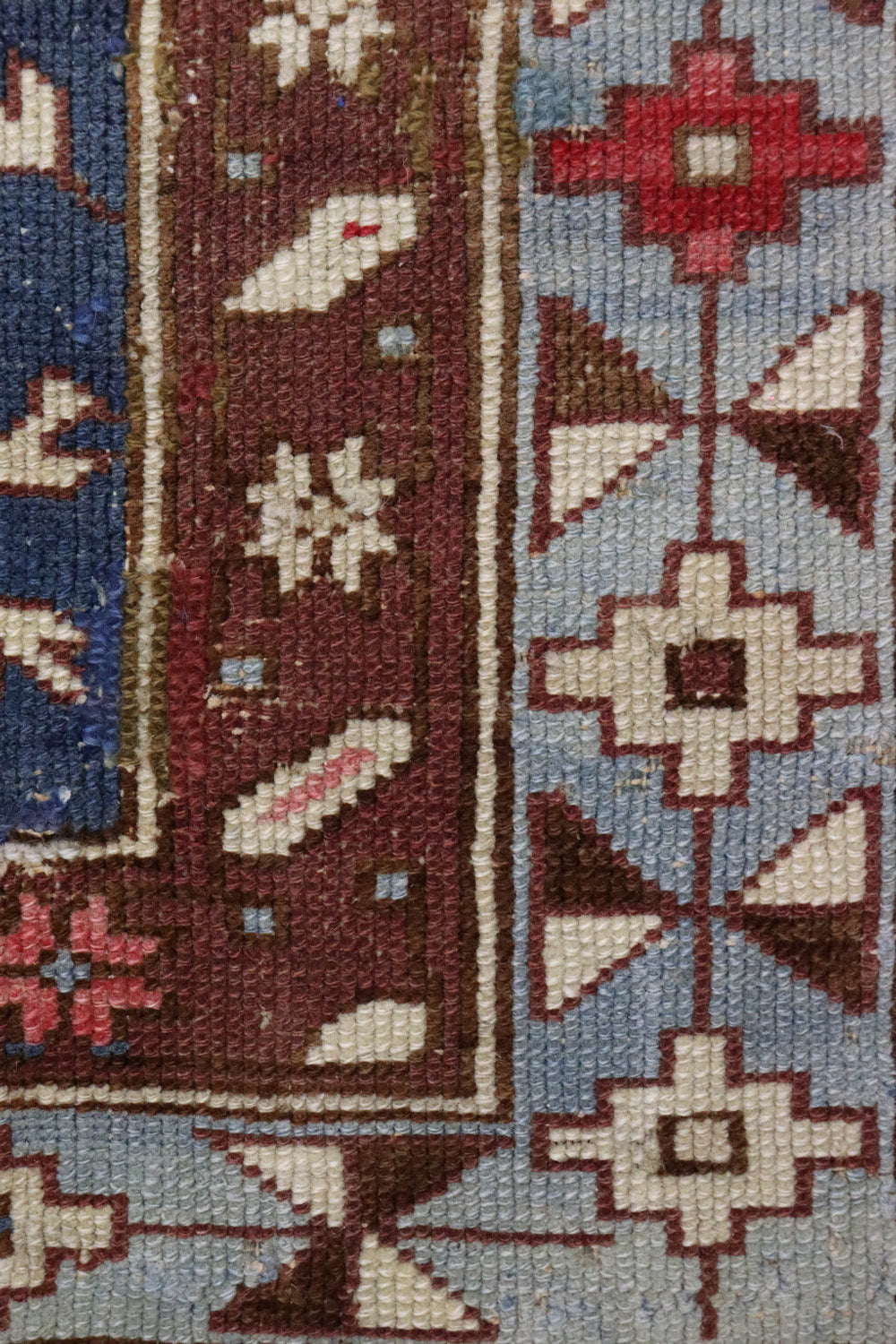 Vintage Derband Handwoven Tribal Rug, J66933